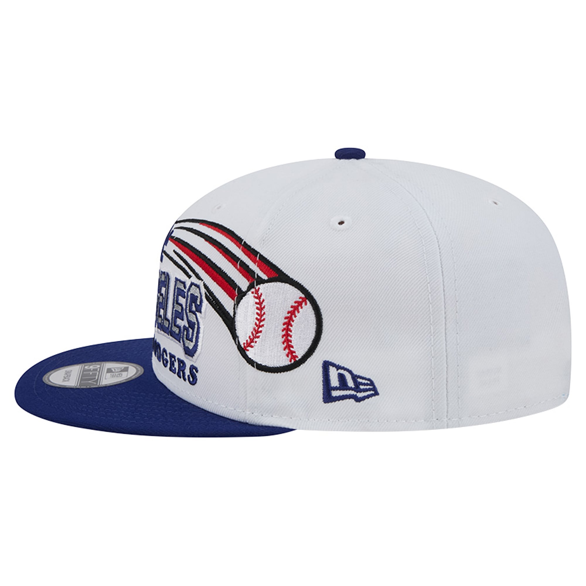 Casquette snapback New Era blanche Los Angeles Dodgers Retro Sweep 9FIFTY pour homme
