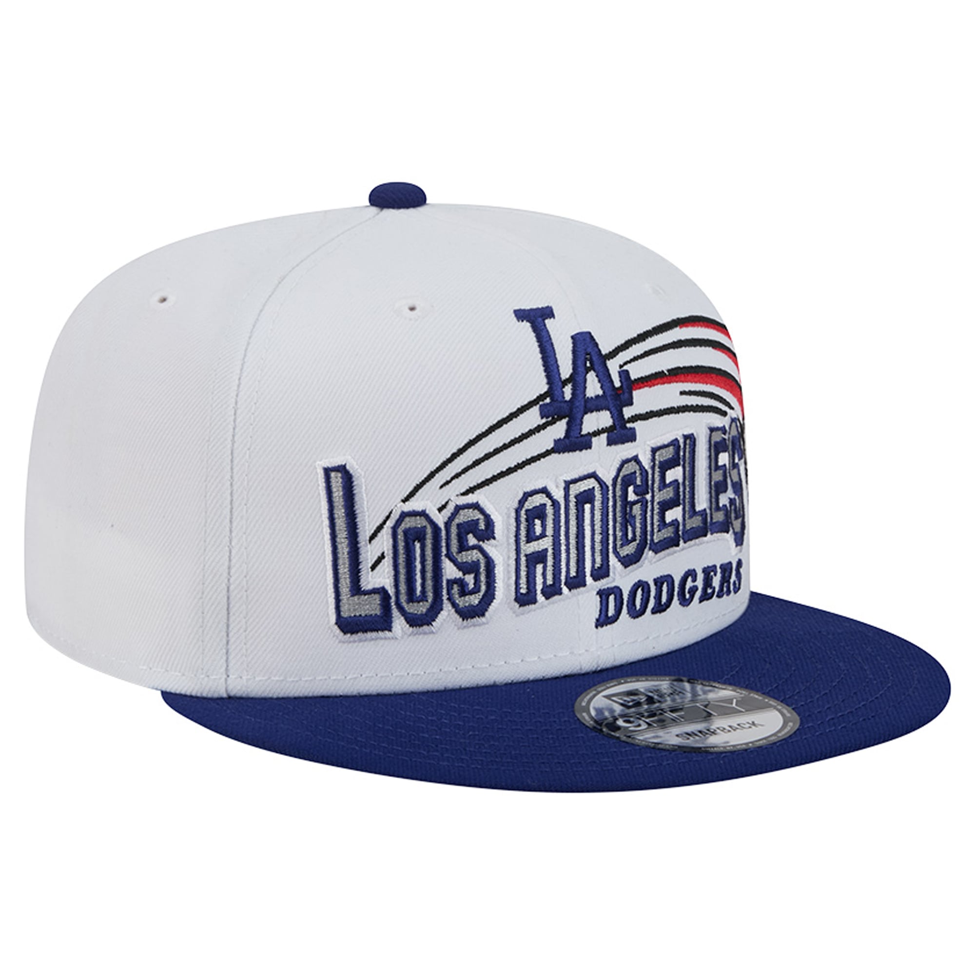 Casquette snapback New Era blanche Los Angeles Dodgers Retro Sweep 9FIFTY pour homme