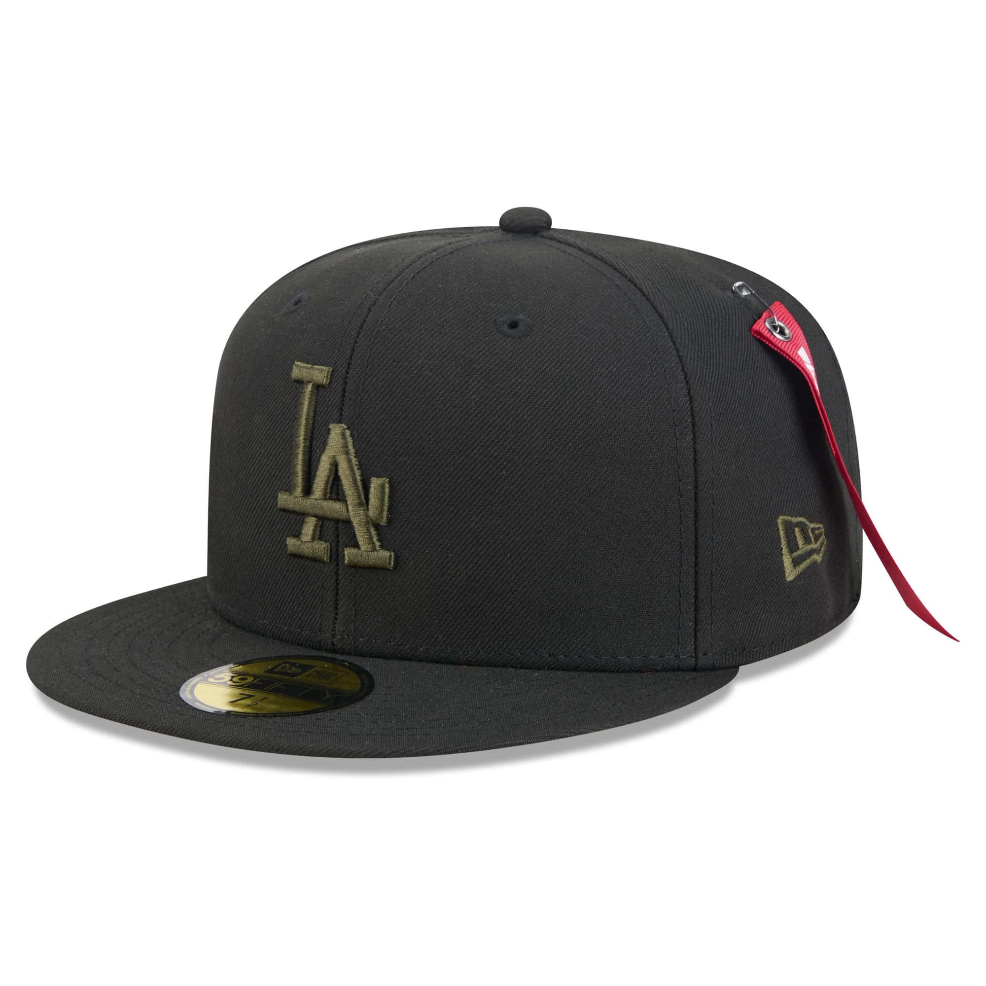 Casquette ajustée New Era x Alpha Industries noire Los Angeles Dodgers 59FIFTY pour homme