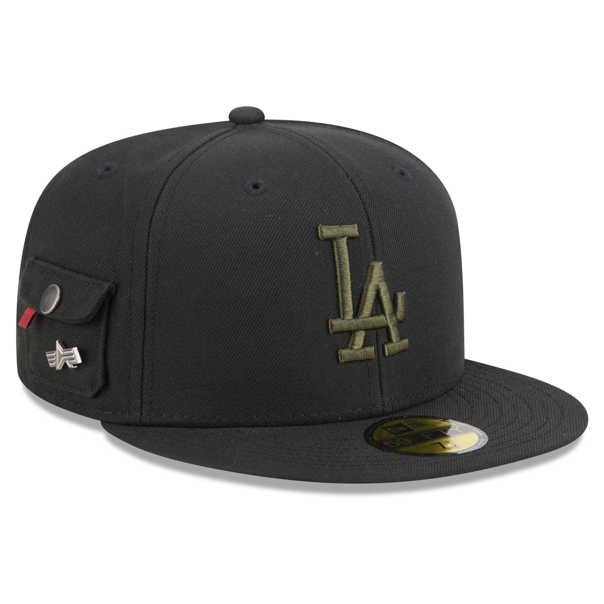 Casquette ajustée New Era x Alpha Industries noire Los Angeles Dodgers 59FIFTY pour homme