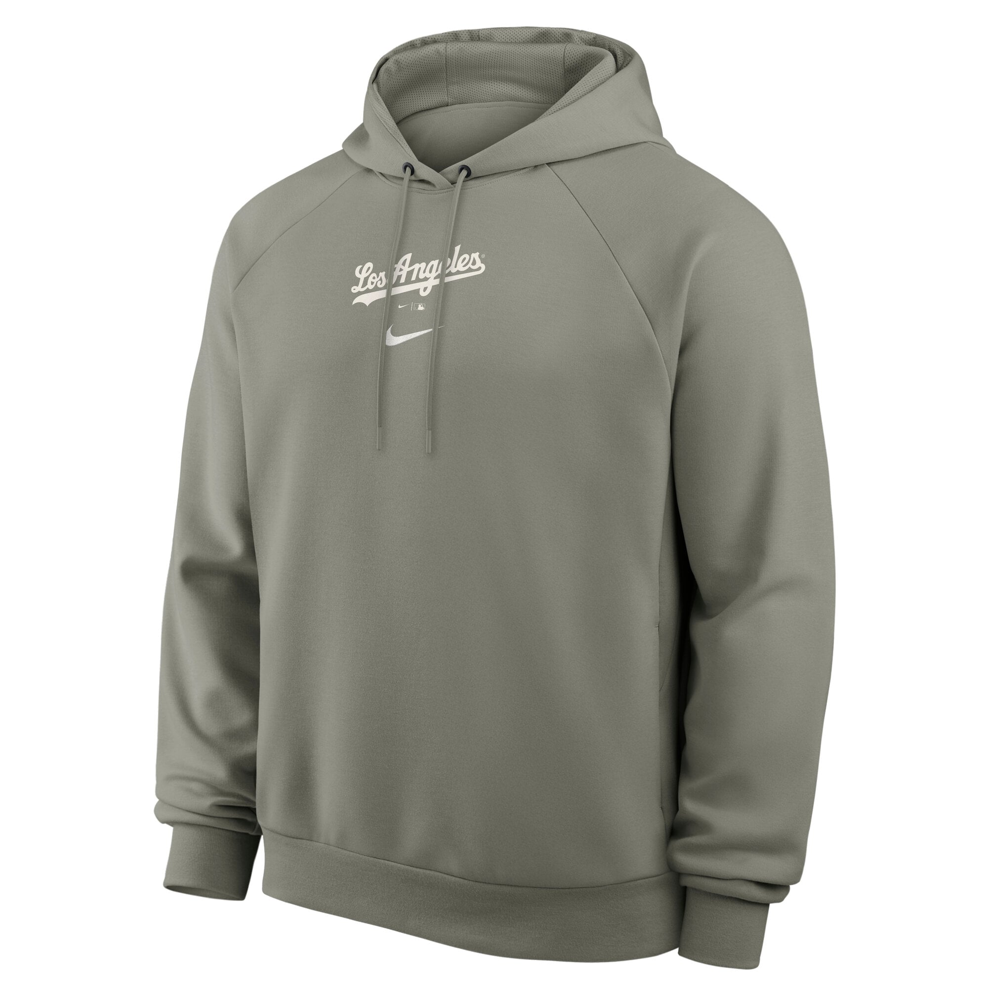 Sweat à capuche raglan Nike Dri-FIT gris Los Angeles Dodgers Statement Primary pour homme