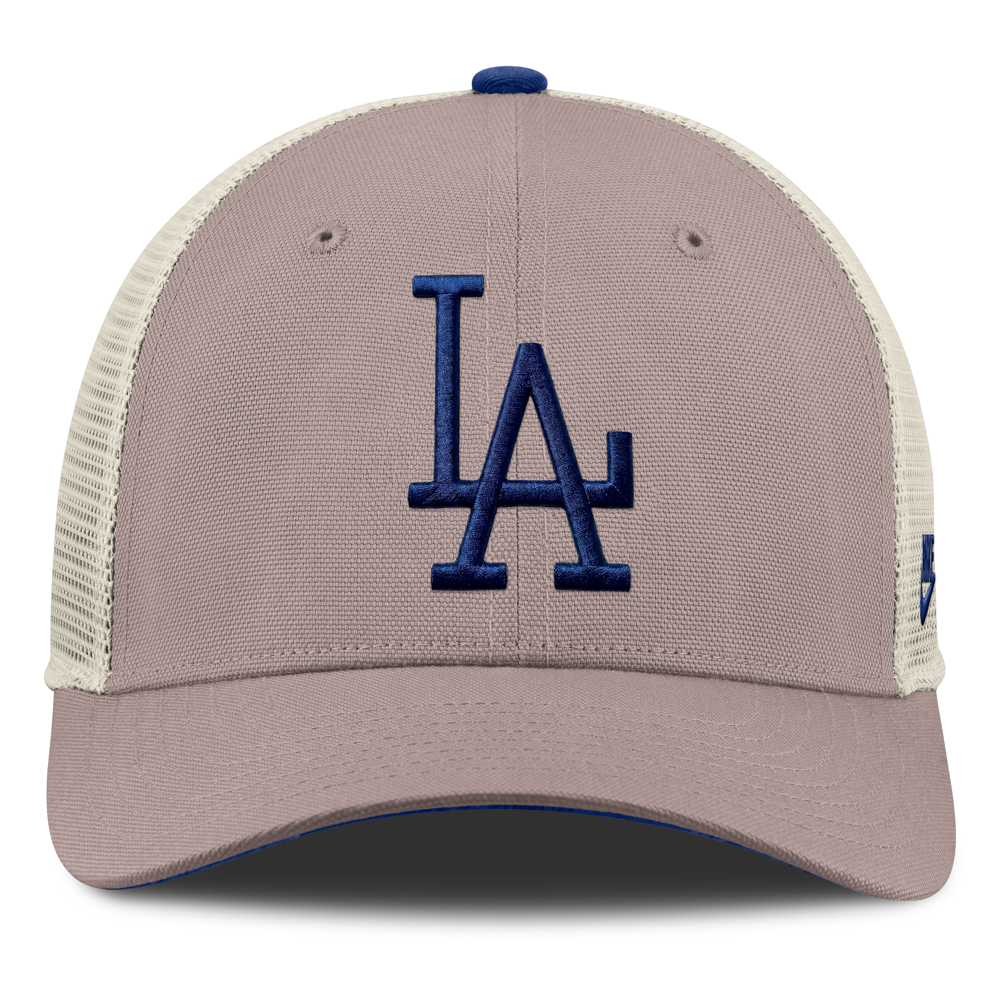 Casquette trucker ajustable Nike kaki Los Angeles Dodgers Cooperstown Rise pour homme