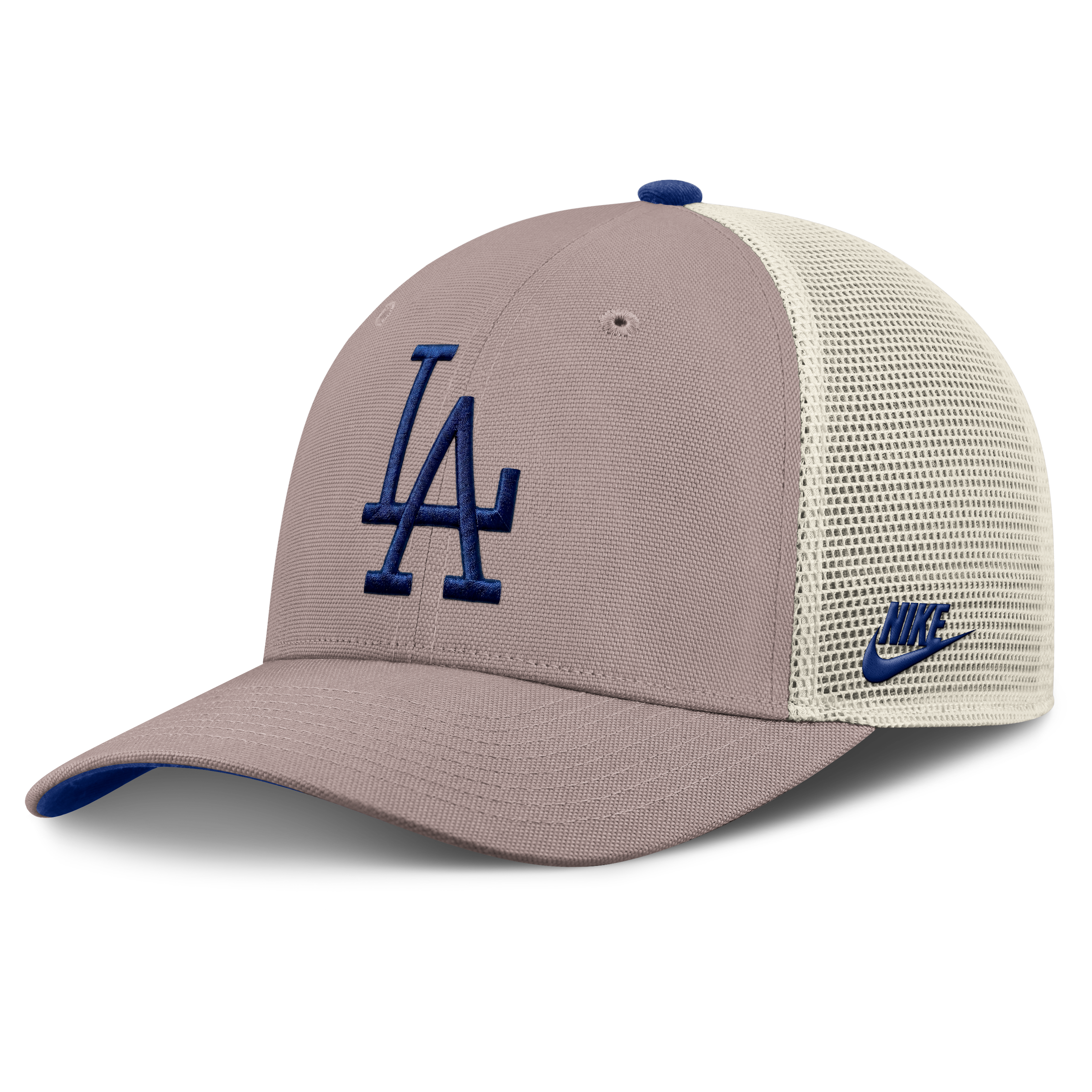 Casquette trucker ajustable Nike kaki Los Angeles Dodgers Cooperstown Rise pour homme