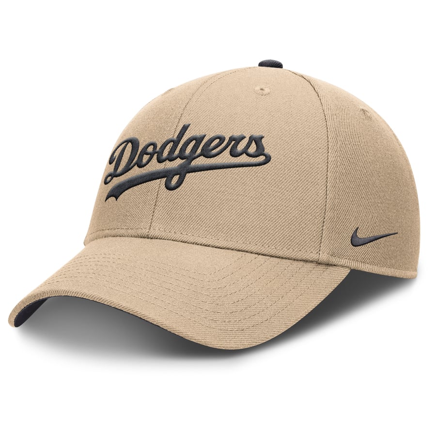Los Angeles Dodgers Nike Rise Adjustable Hat - Khaki