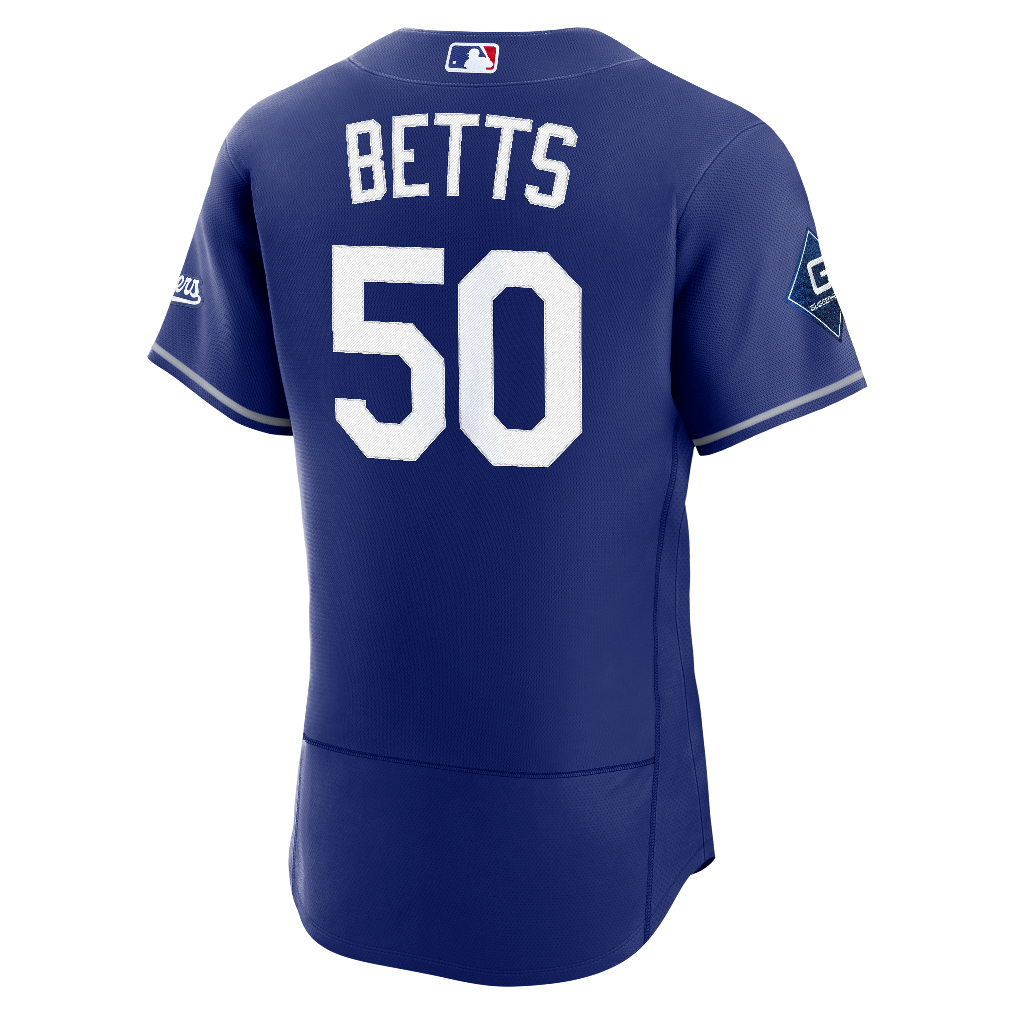 Men's Nike Mookie Betts Royal Los Angeles Dodgers Alternate Authentic Sponsor Patch Jersey