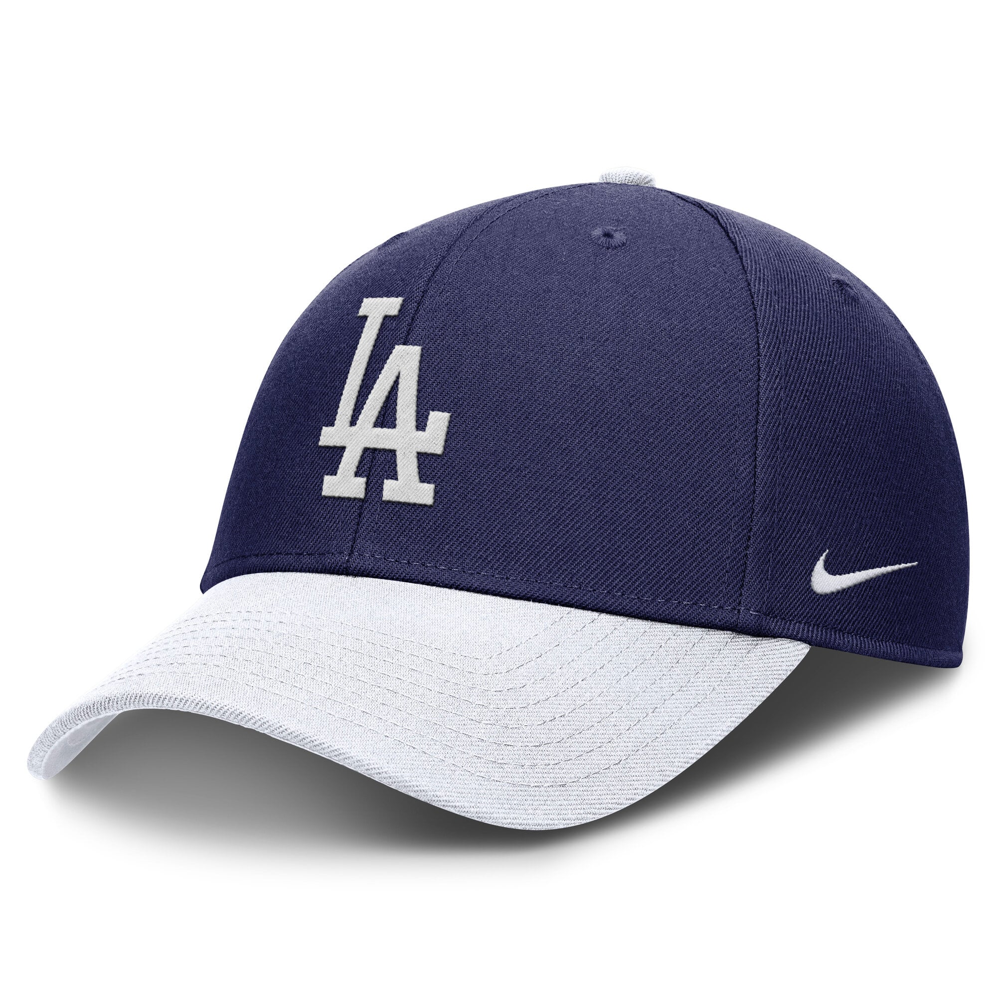 Casquette ajustable Nike Dri-FIT Club bleu marine et blanche Los Angeles Dodgers pour homme