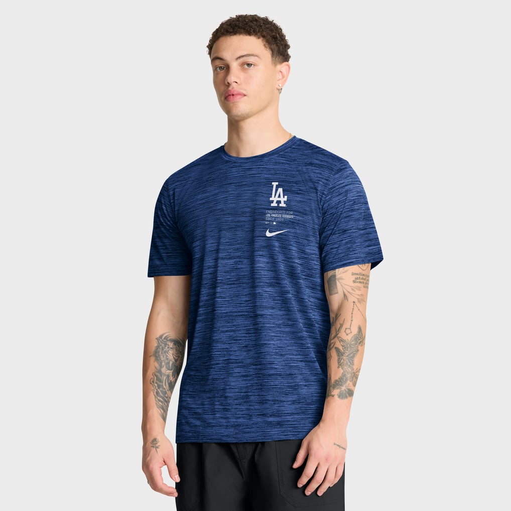 メンズ Nike ロイヤル ロサンゼルス・ドジャース Velocity Dri-FIT Tシャツ