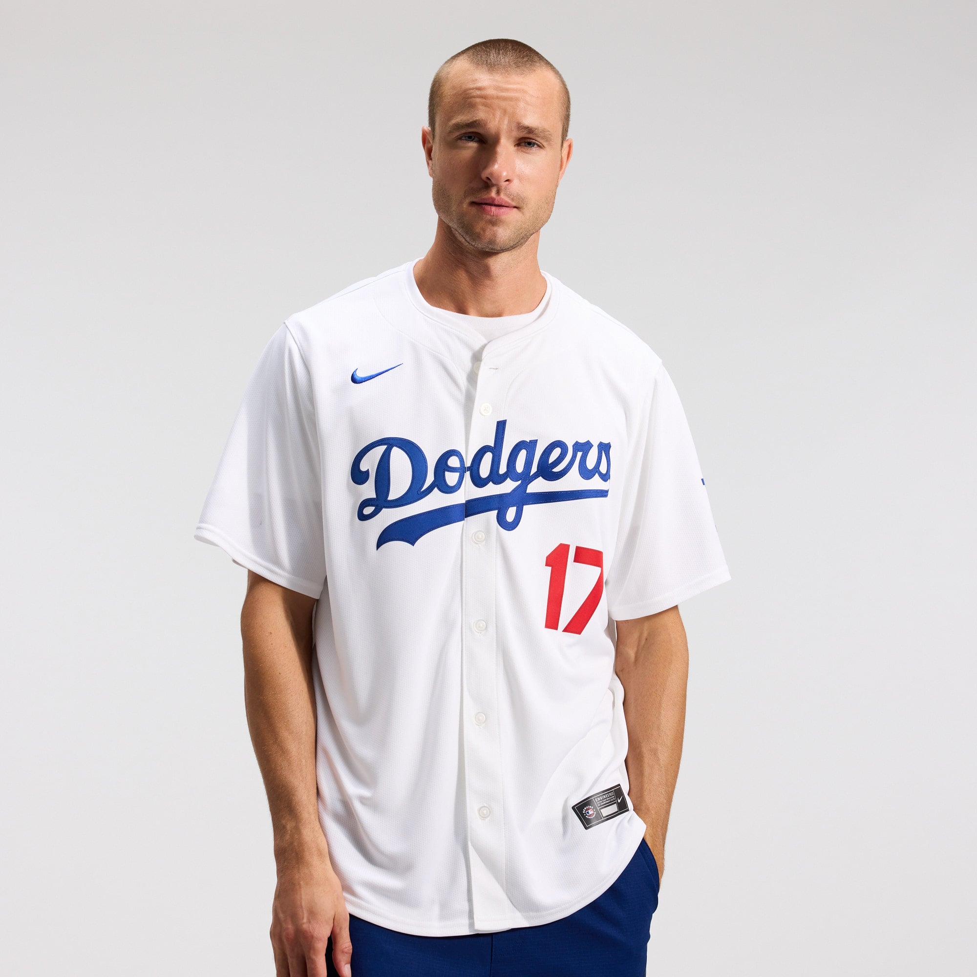 Maillot de joueur Nike Shohei Ohtani pour homme, blanc, édition limitée, domicile des Los Angeles Dodgers