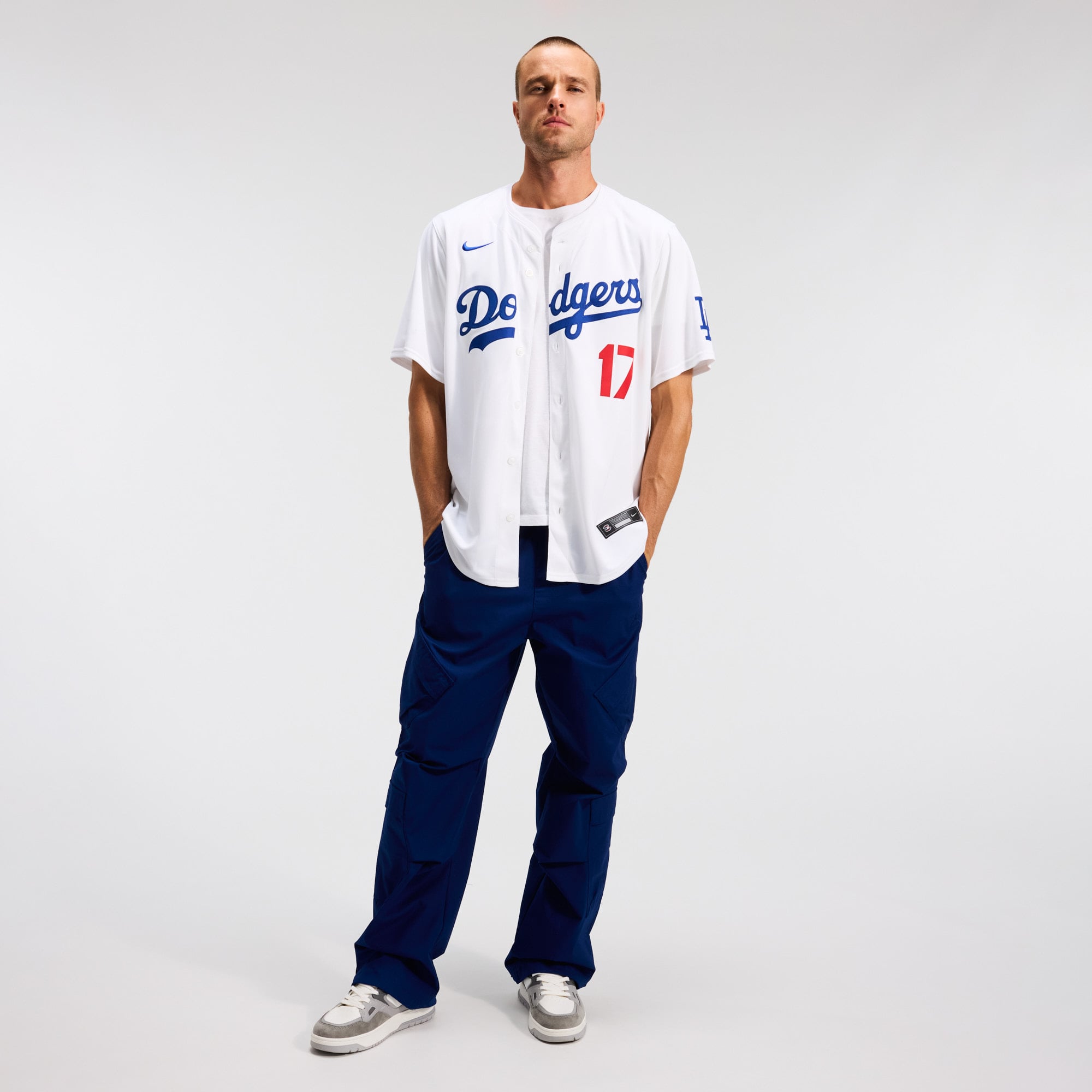 Maillot de joueur Nike Shohei Ohtani pour homme, blanc, édition limitée, domicile des Los Angeles Dodgers