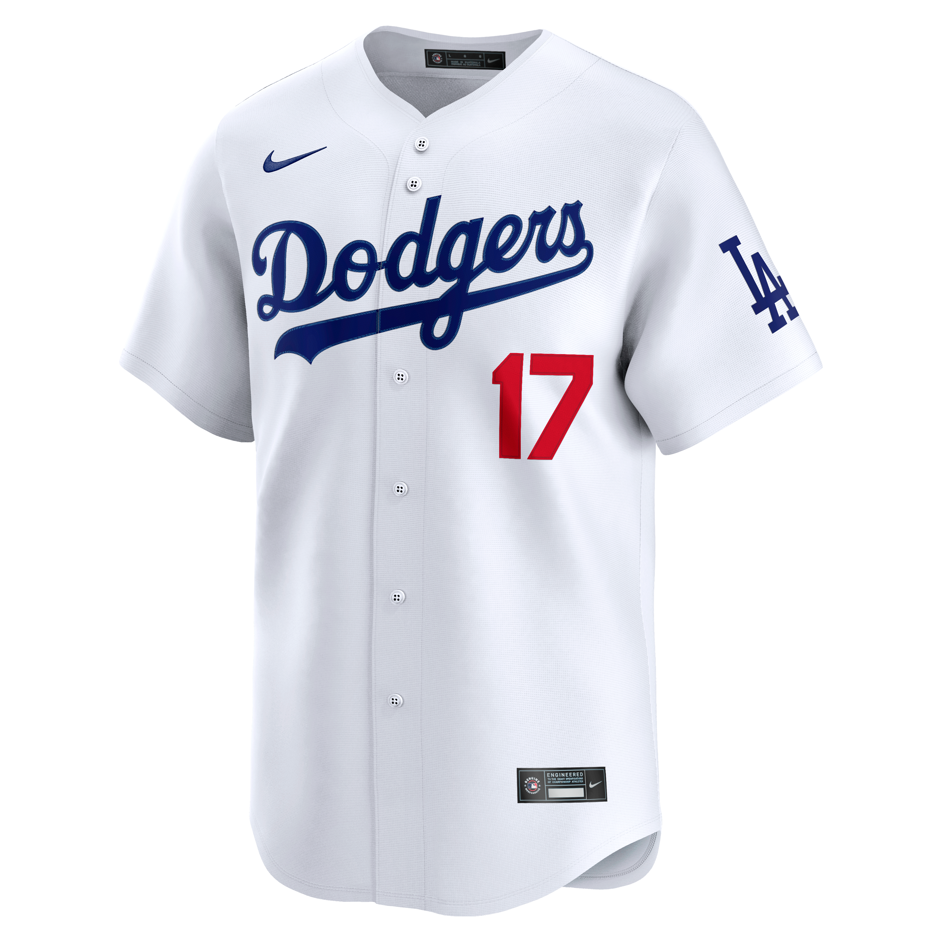 Maillot de joueur Nike Shohei Ohtani pour homme, blanc, édition limitée, domicile des Los Angeles Dodgers