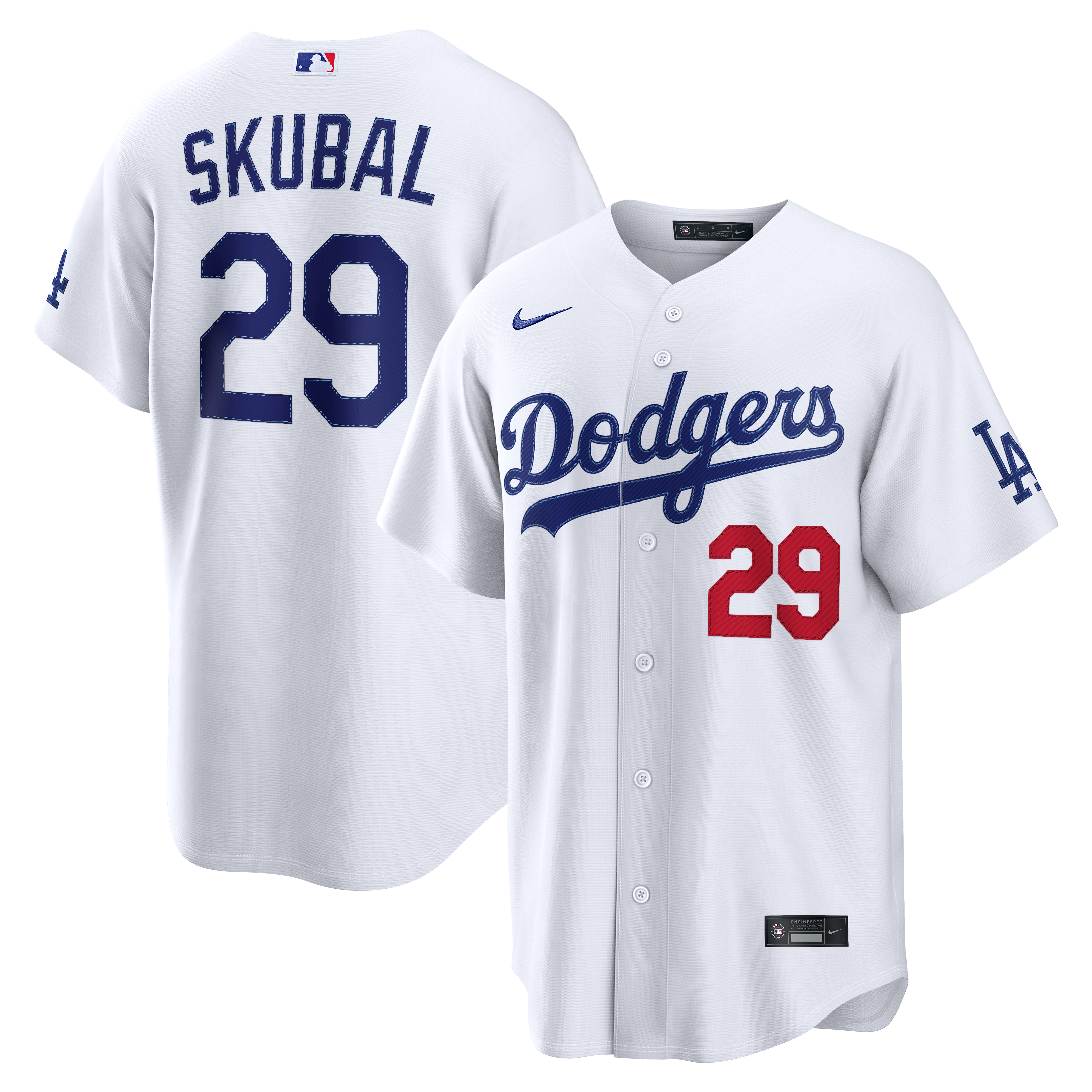 Men's Nike Tarik Skubal White Los Angeles Dodgers Home Stadium Jersey