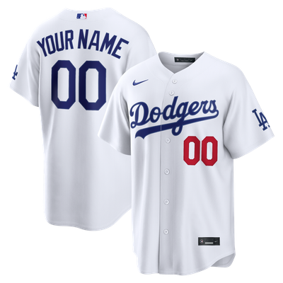 Los Angeles Dodgers Nike Home Stadium Custom Jersey - White