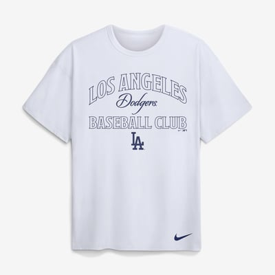 Los Angeles Dodgers Nike Max90 Heavyweight T-Shirt - White