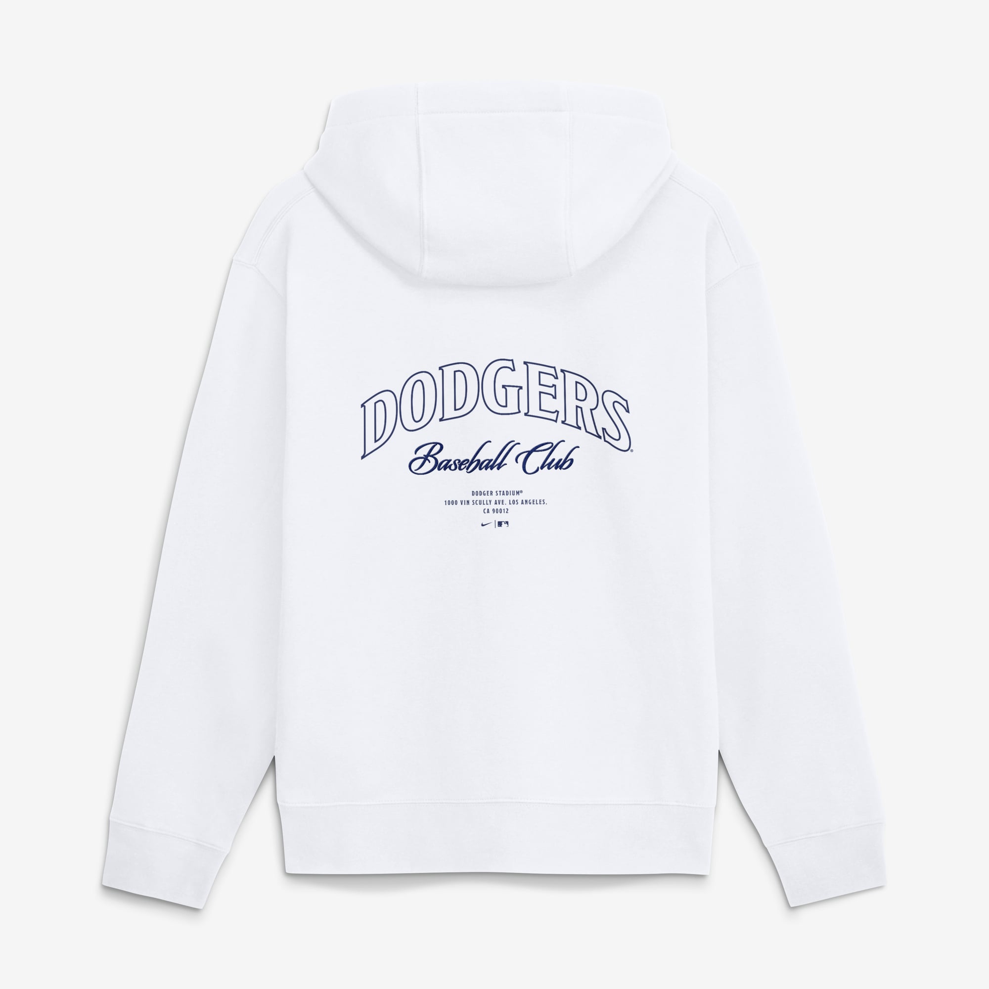 Men's Nike White Los Angeles Dodgers Minimal Club Fleece Hoodie