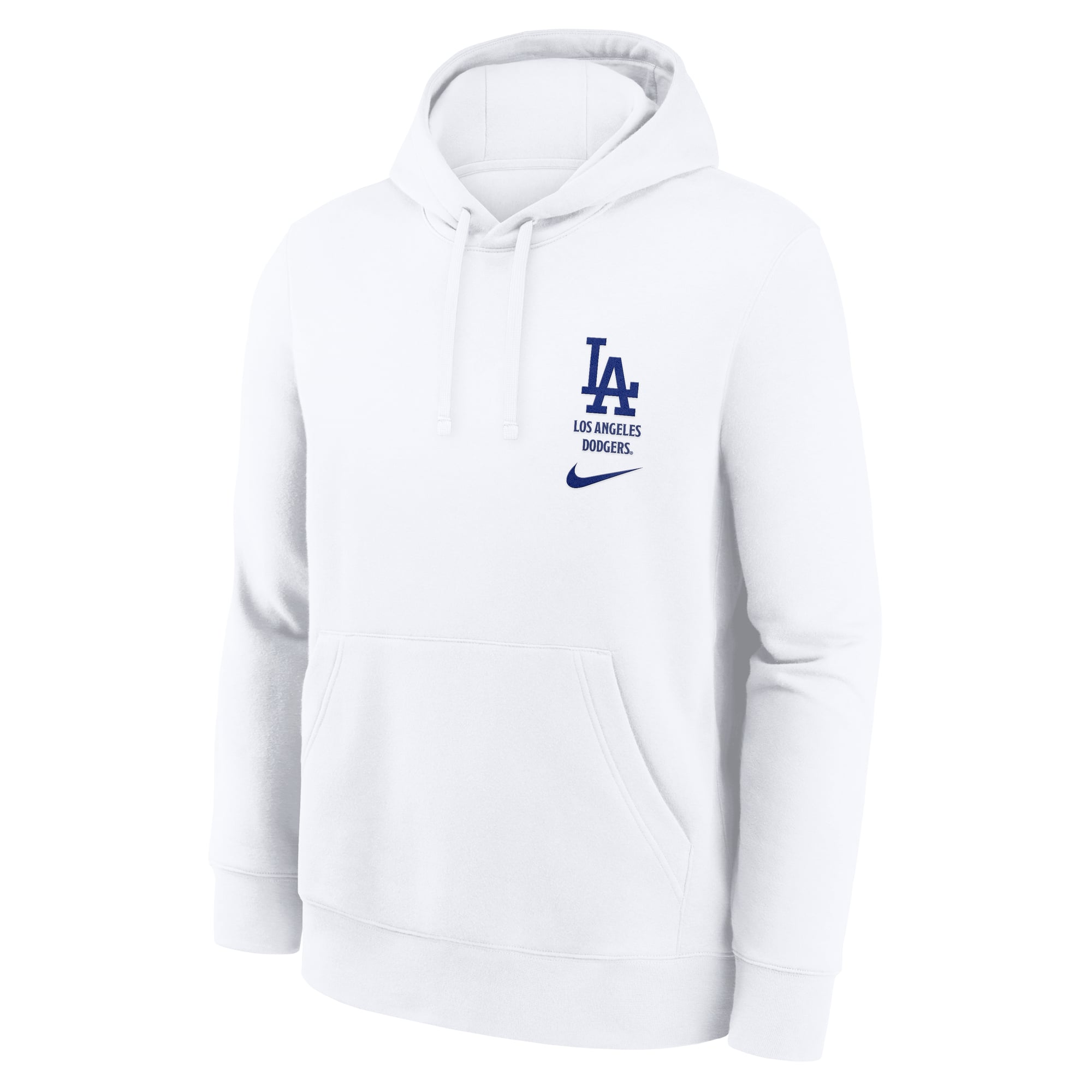 Men's Nike White Los Angeles Dodgers Minimal Club Fleece Hoodie