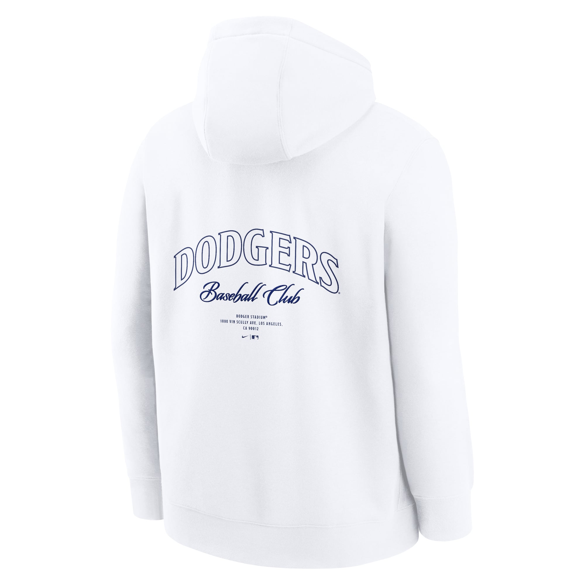 Men's Nike White Los Angeles Dodgers Minimal Club Fleece Hoodie