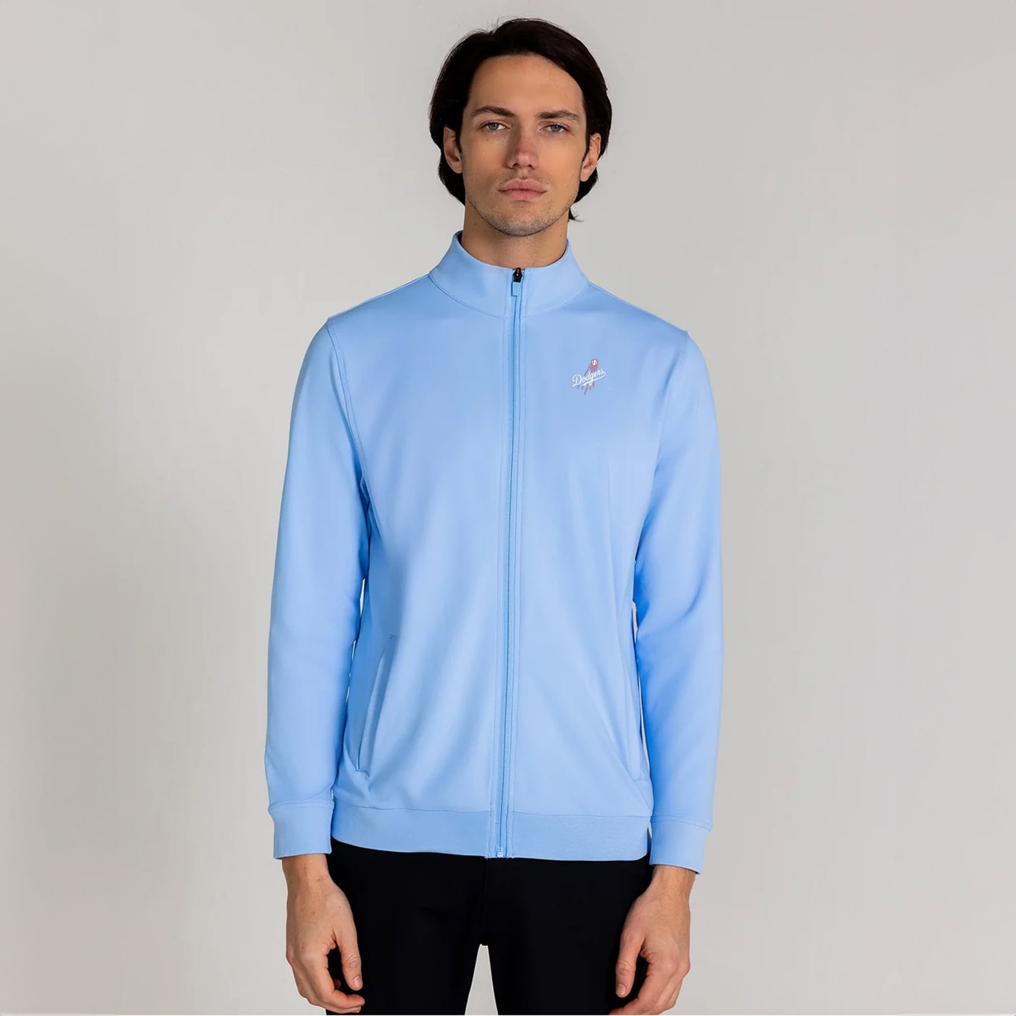 Men's Redvanly Light Blue Los Angeles Dodgers Wilder Full-Zip Jacket