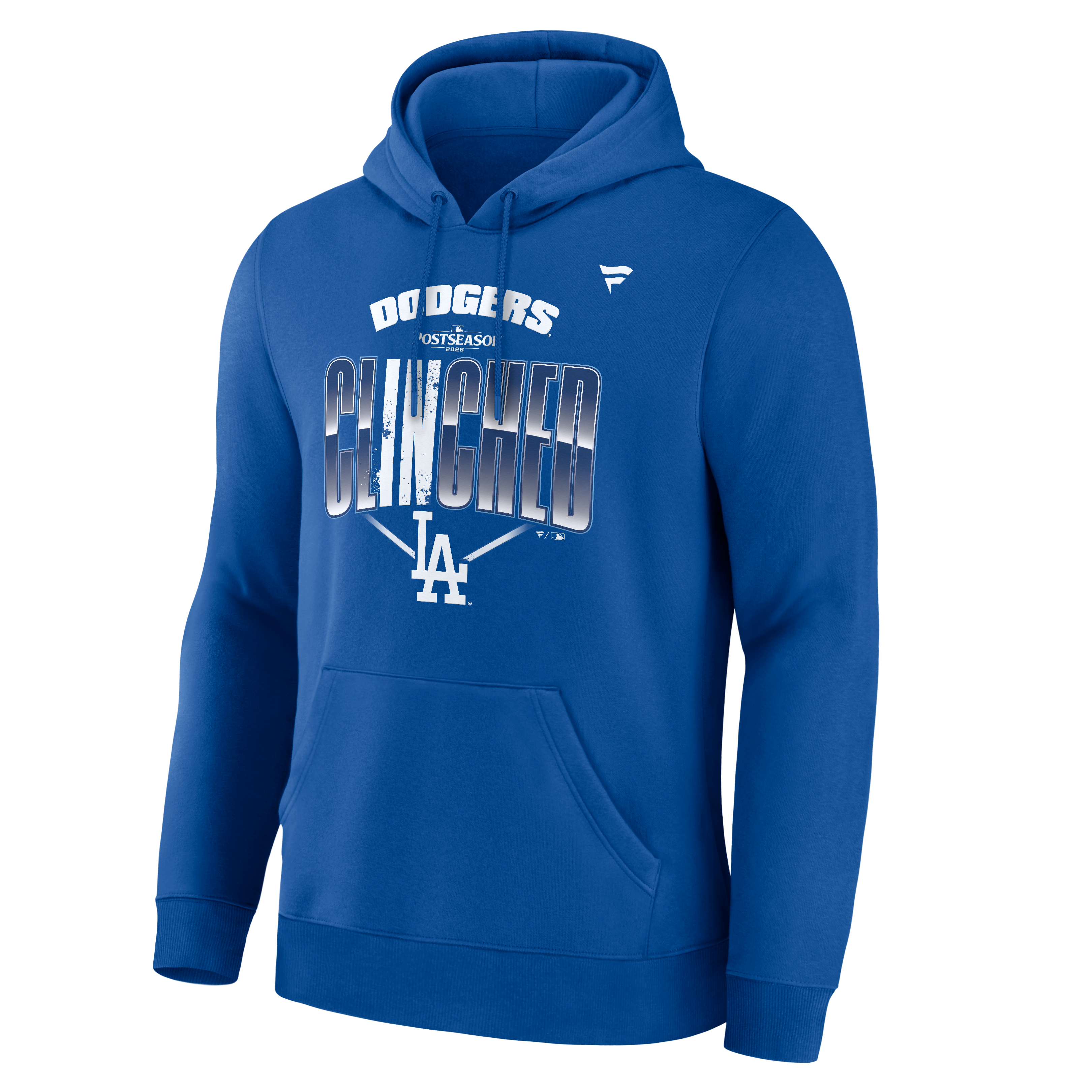 Sweat à capuche Royal Los Angeles Dodgers 2026 MLB Postseason Lockroom pour homme