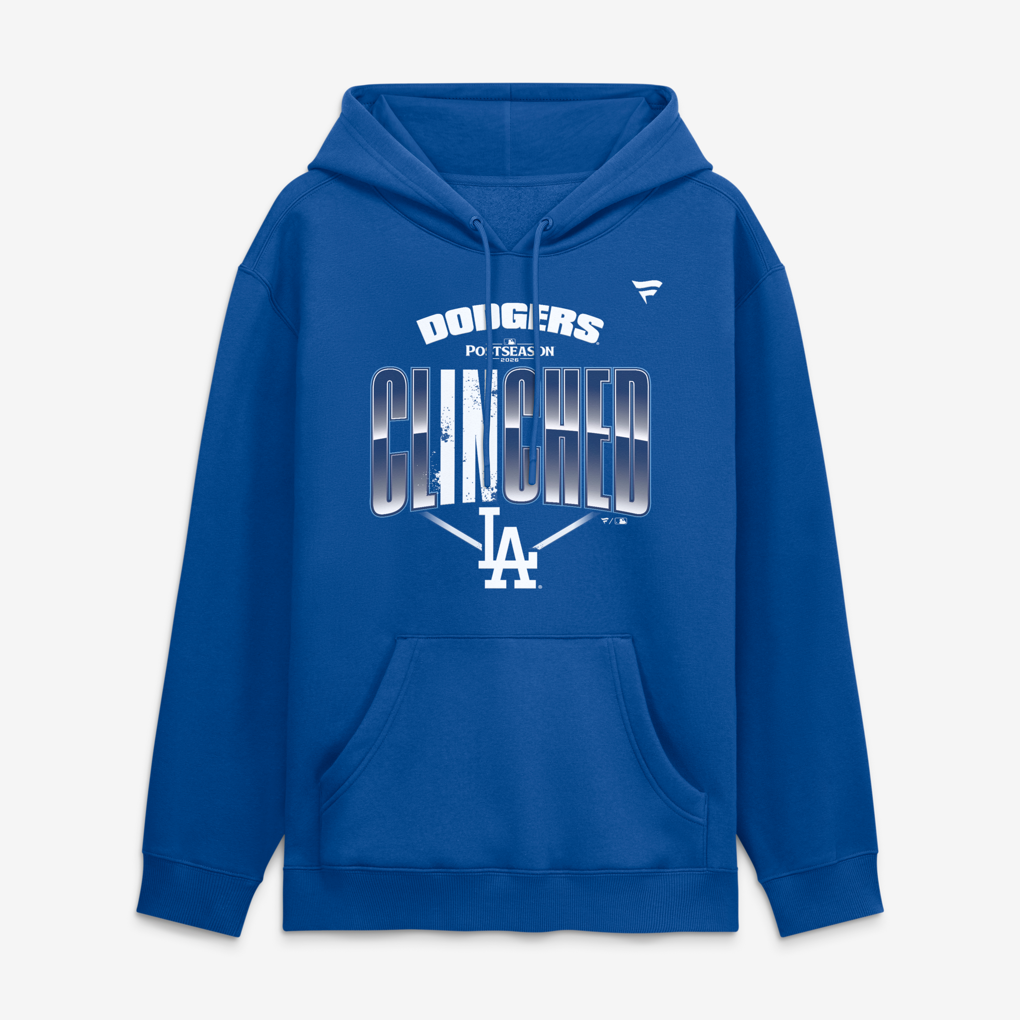 Sweat à capuche Royal Los Angeles Dodgers 2026 MLB Postseason Lockroom pour homme
