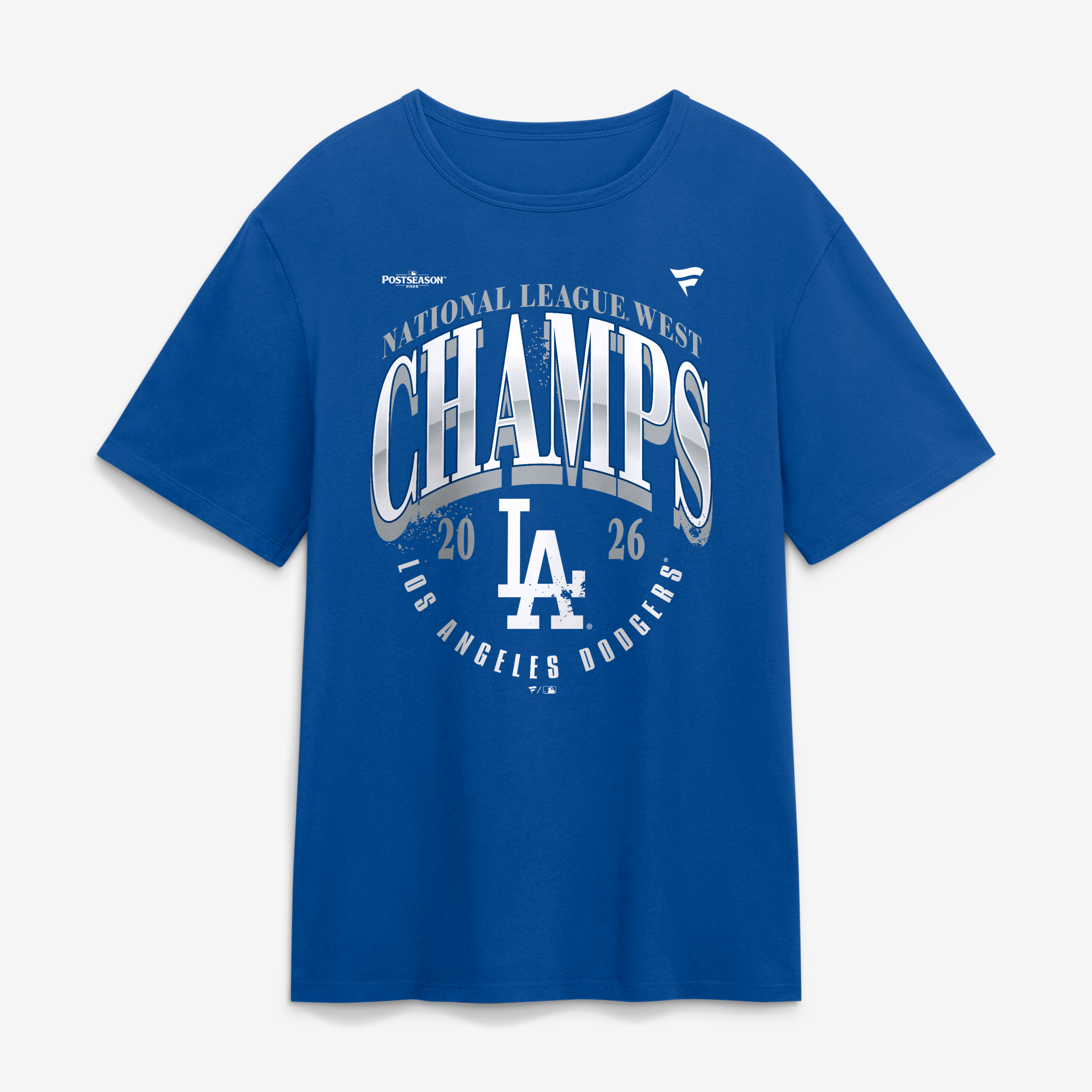 T-shirt homme Royal Los Angeles Dodgers Champions de la division Ouest Ligue nationale 2026