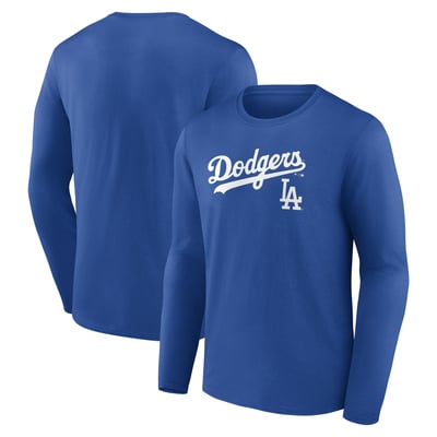 Los Angeles Dodgers Team Lockup Long Sleeve T-Shirt - Royal