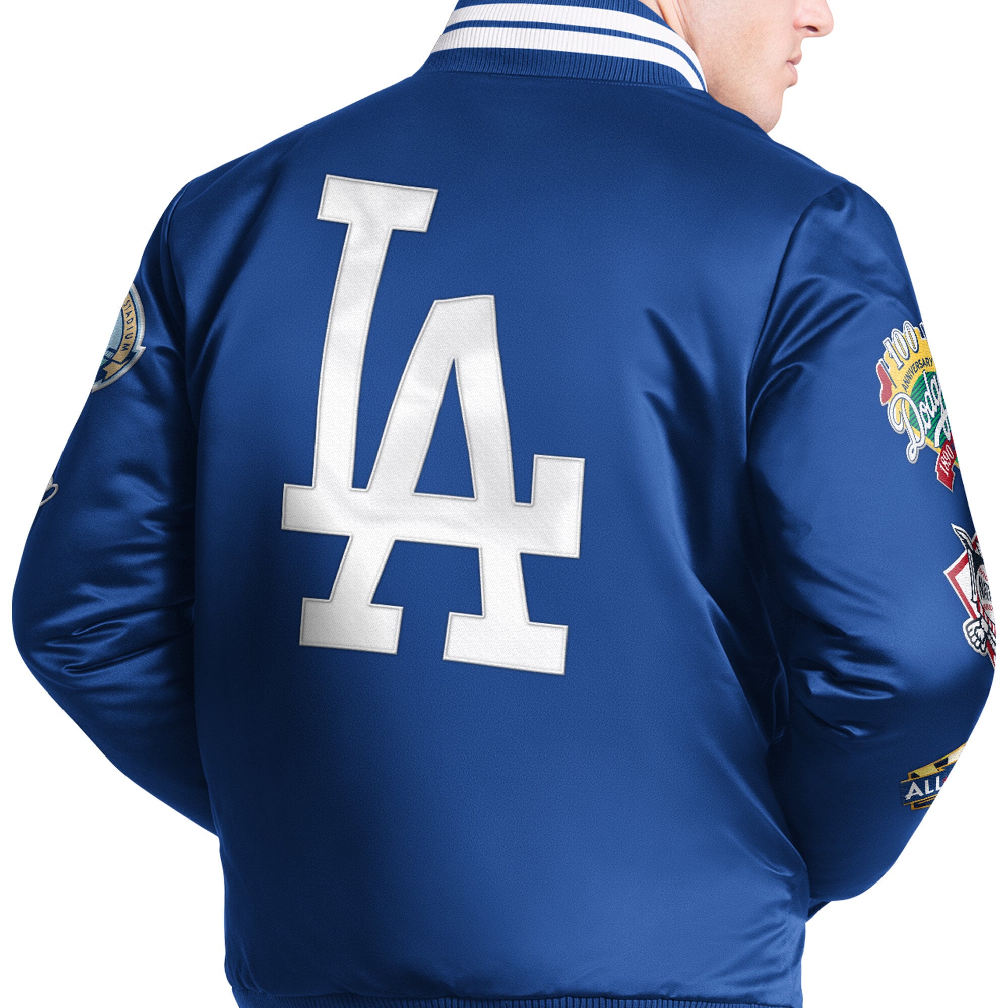Veste universitaire Starter Royal Los Angeles Dodgers Elite à boutons-pression pour homme