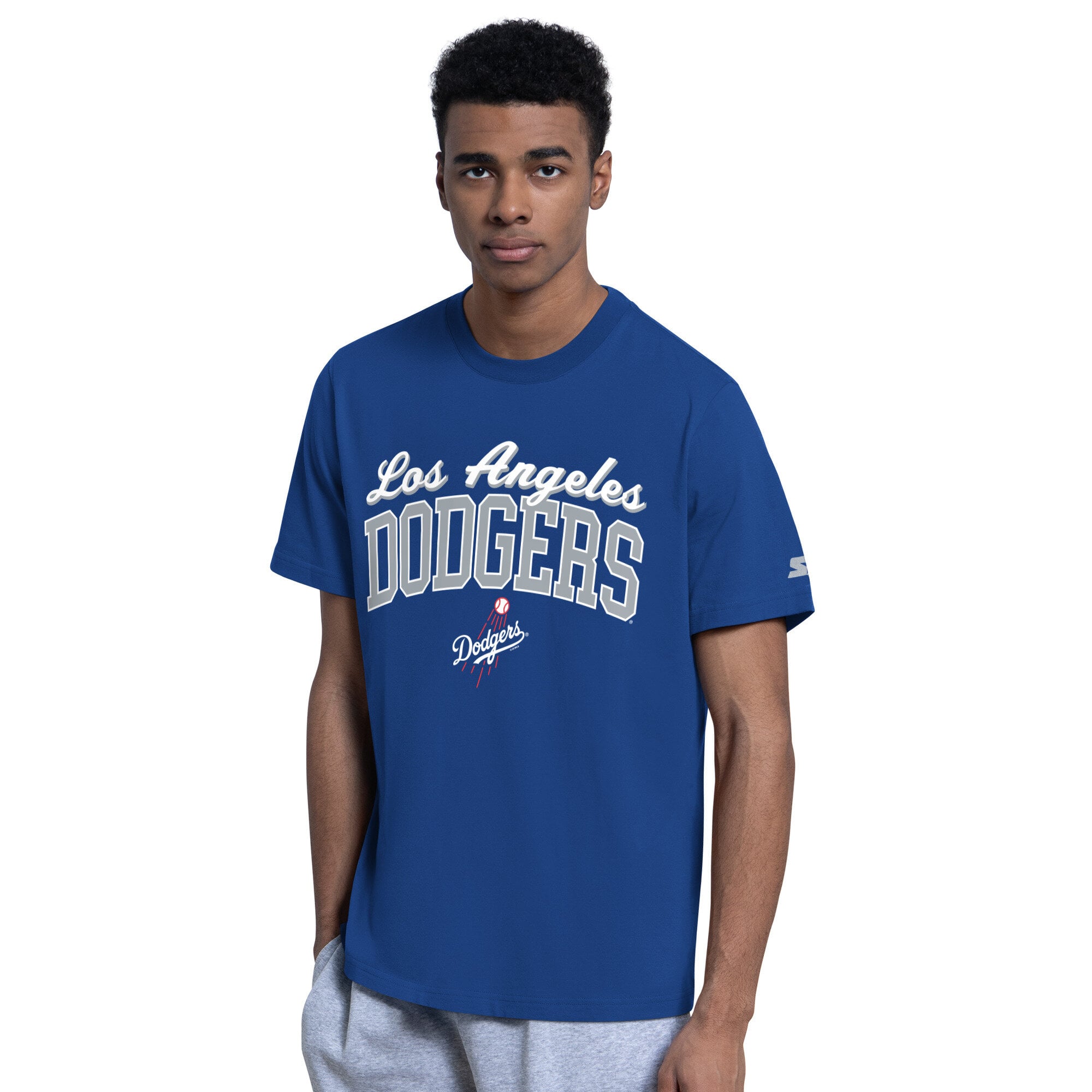 Ensemble sweat à capuche et t-shirt Starter Royal Los Angeles Dodgers pour homme