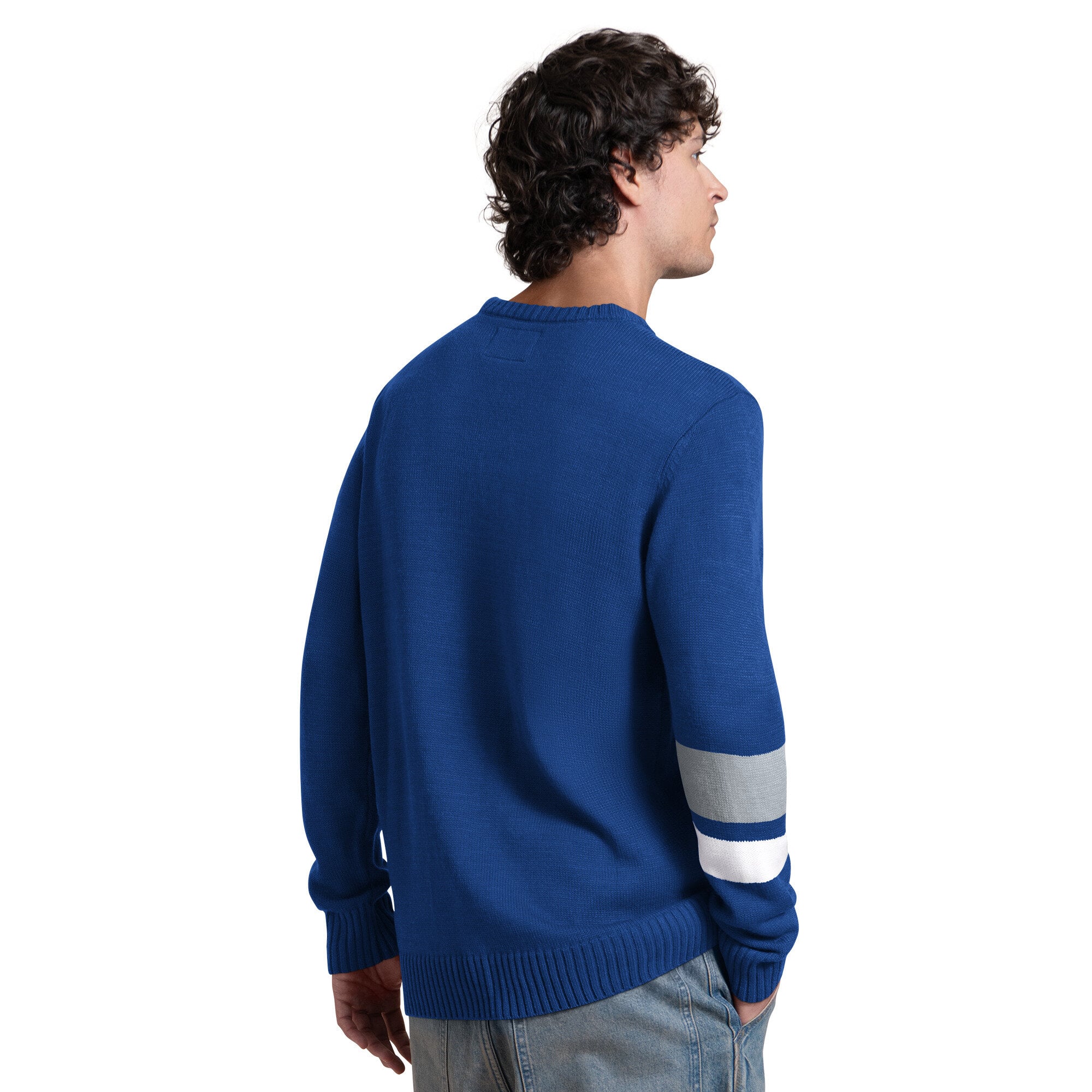 Men's Starter Royal Los Angeles Dodgers Retro Bowl Sweater