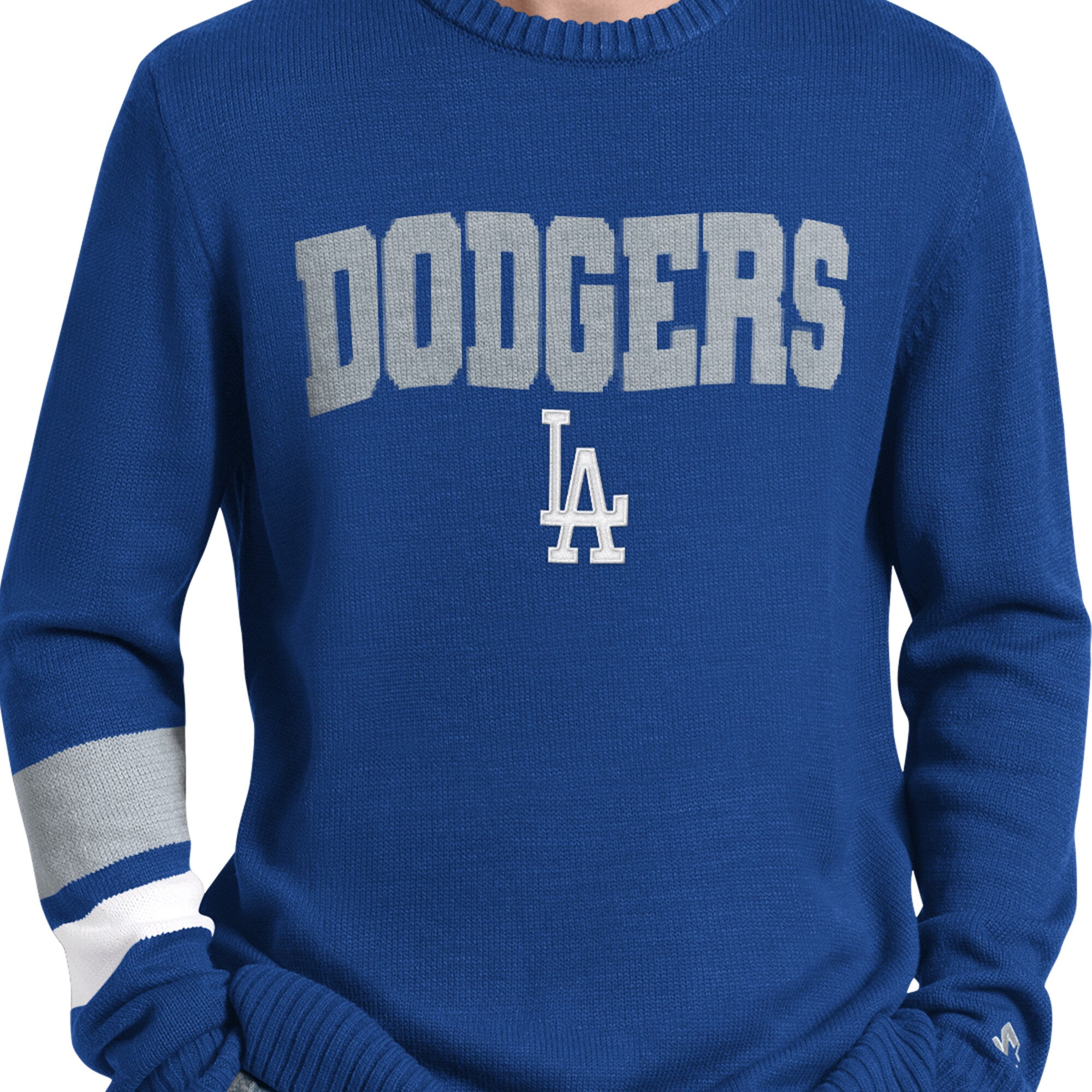 Men's Starter Royal Los Angeles Dodgers Retro Bowl Sweater