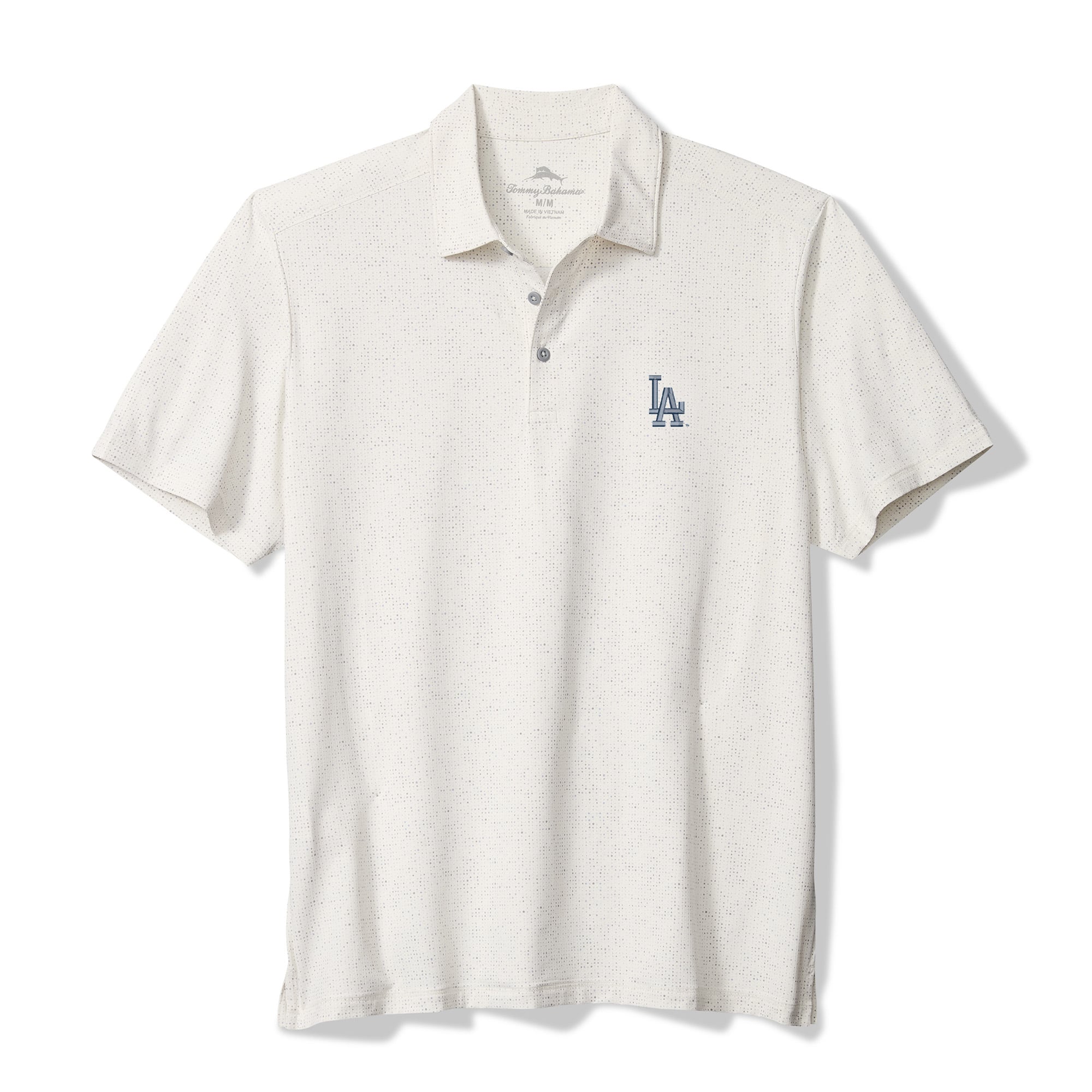 Men's Tommy Bahama  White Los Angeles Dodgers Palm Dunes IslandZone Polo