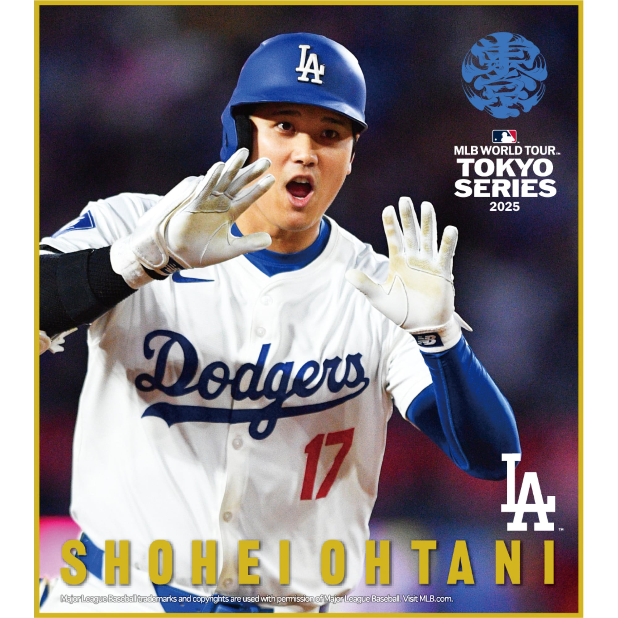 ドジャース MLB東京シリーズ ドジャース 大谷翔平 フォト色紙2種セット 