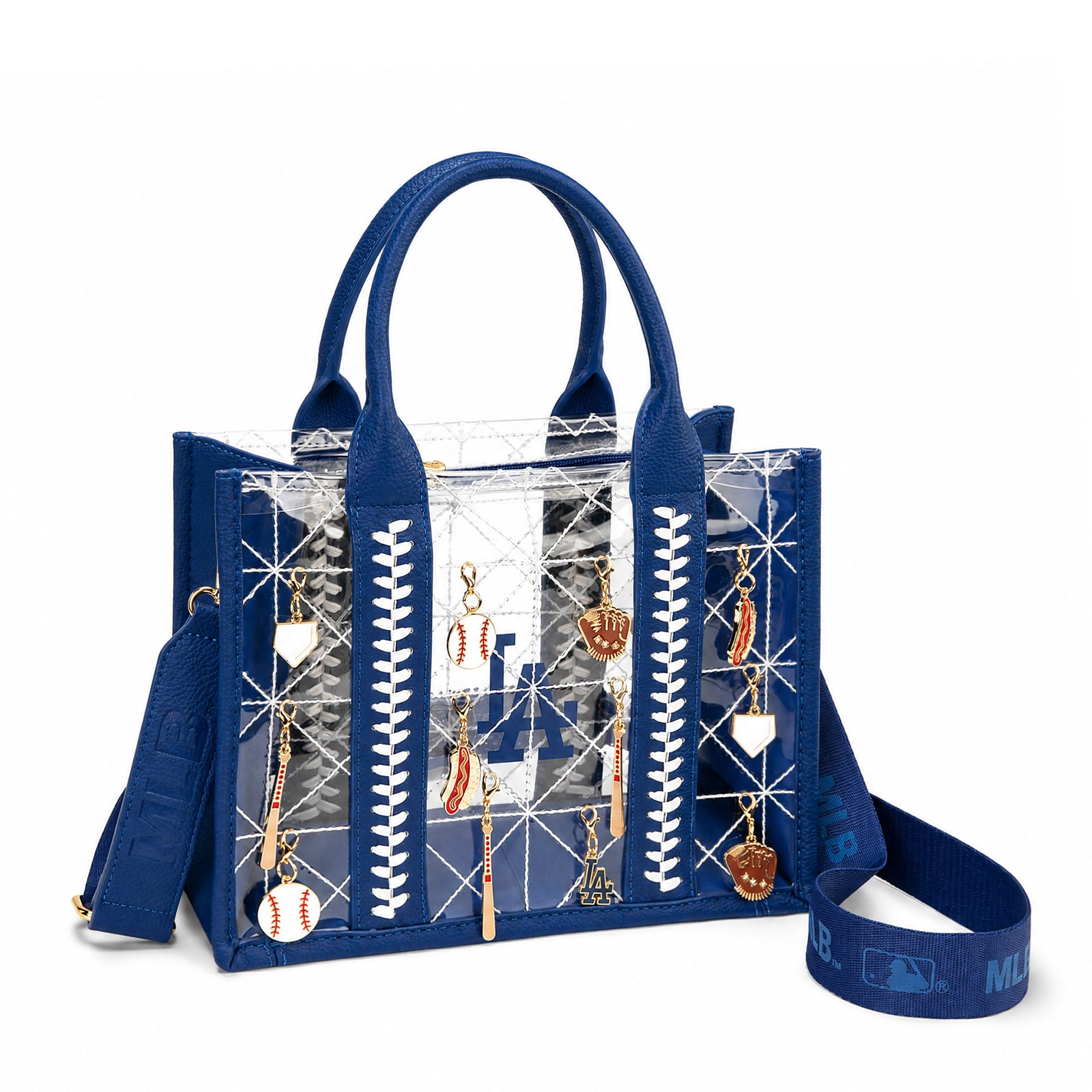 Montana West Los Angeles Dodgers Charmed Whipstitch Tote