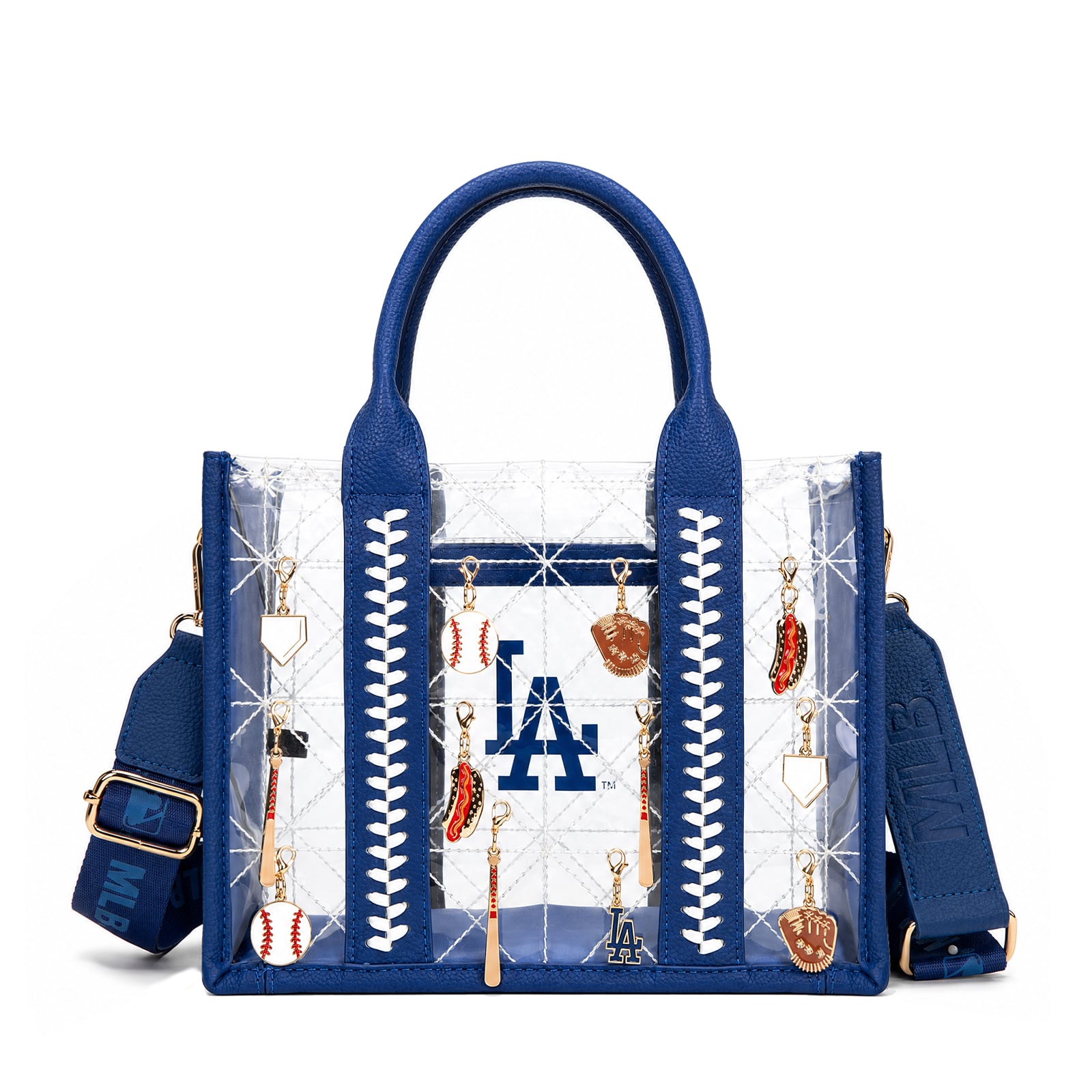 Montana West Los Angeles Dodgers Charmed Whipstitch Tote