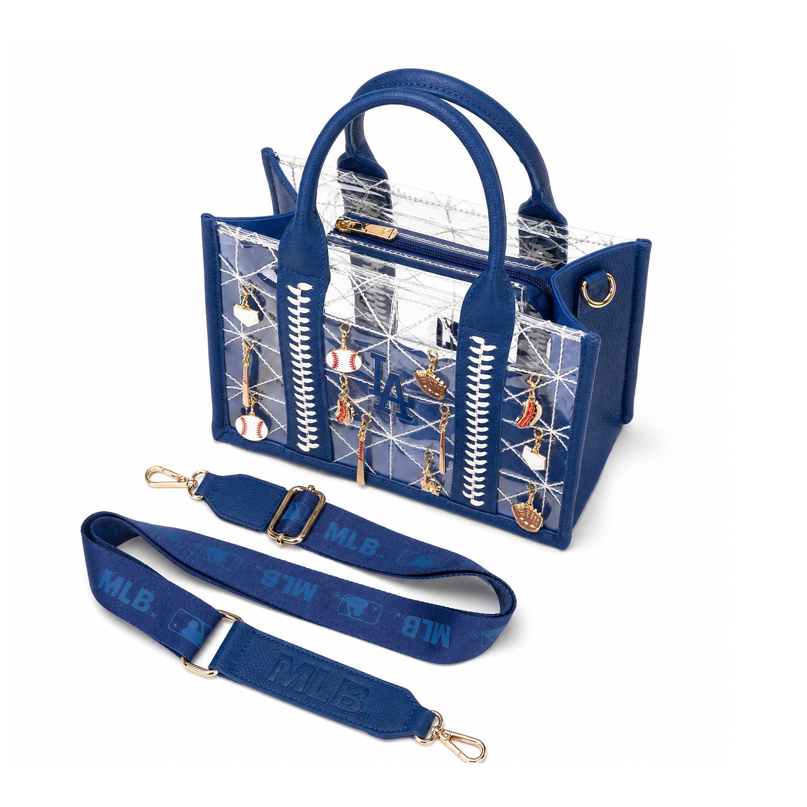 Montana West Los Angeles Dodgers Charmed Whipstitch Tote