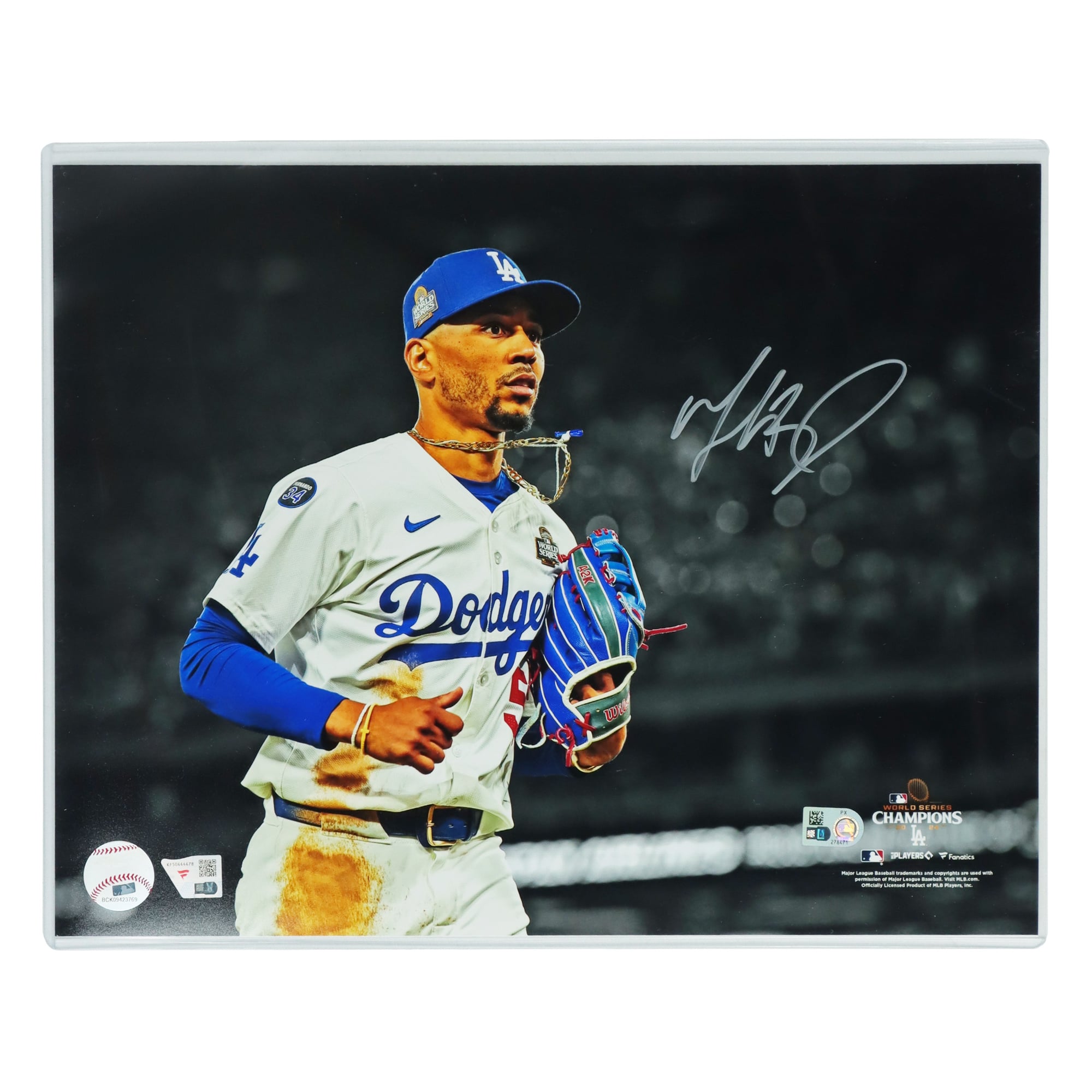 Fanatics Authentic ドジャース ムーキー・ベッツ 直筆サイン入り 2024 