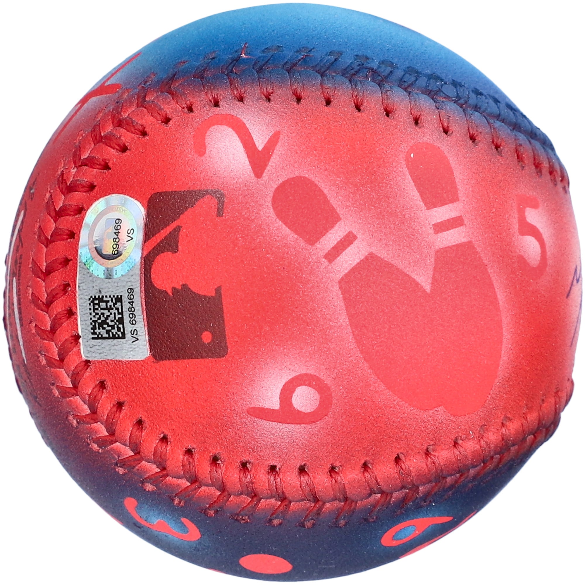 Mookie Betts Los Angeles Dodgers Autographed Baseball - Art by Stadium Custom Kicks - #1 of Limited Edition 1 - VS698469