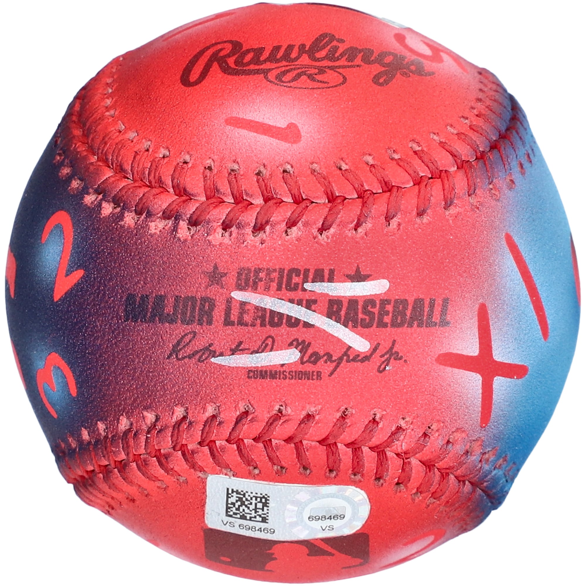 Mookie Betts Los Angeles Dodgers Autographed Baseball - Art by Stadium Custom Kicks - #1 of Limited Edition 1 - VS698469