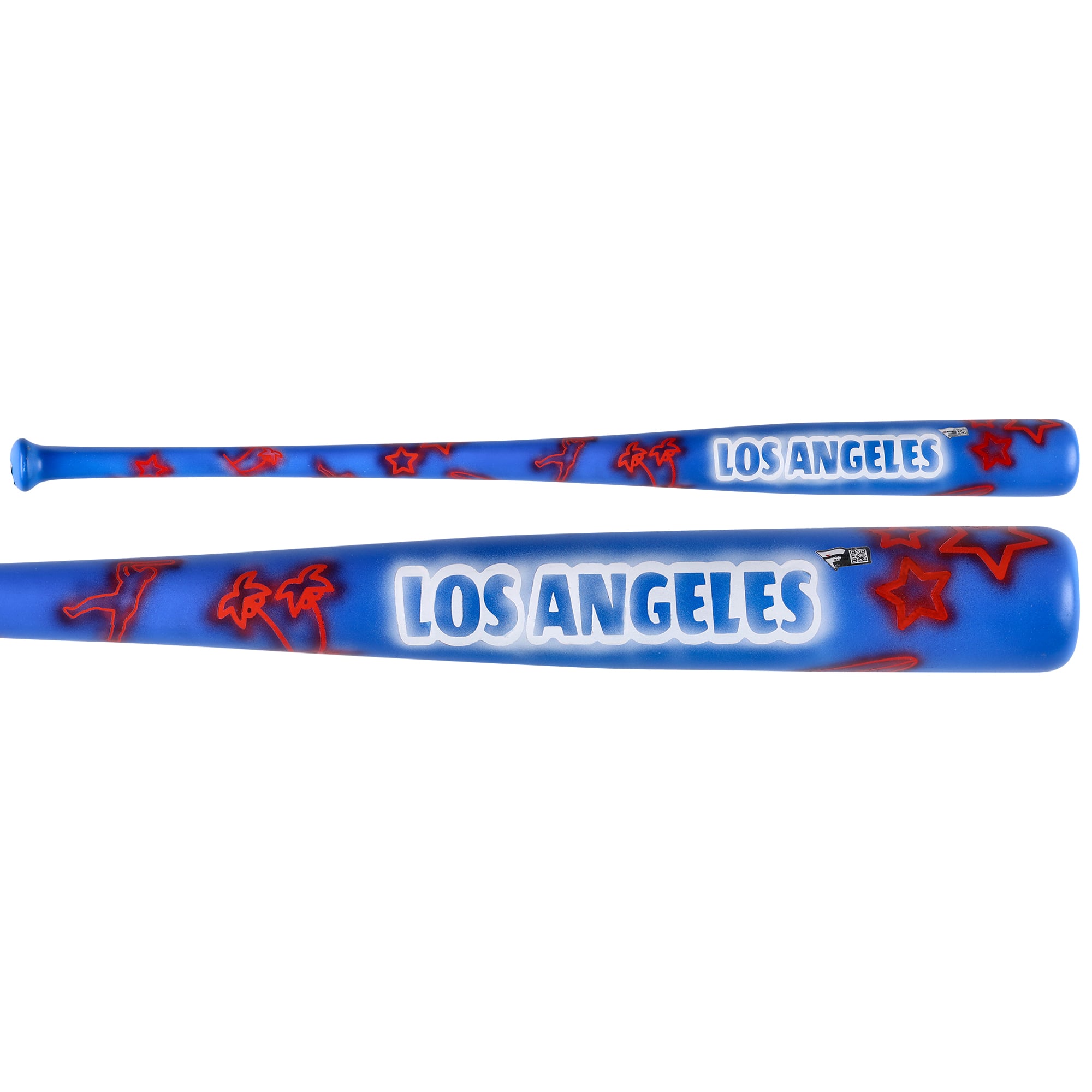 Mookie Betts Los Angeles Dodgers Autographed Bat - Art by Stadium Custom Kicks - #1 of Limited Edition 1 - B601332