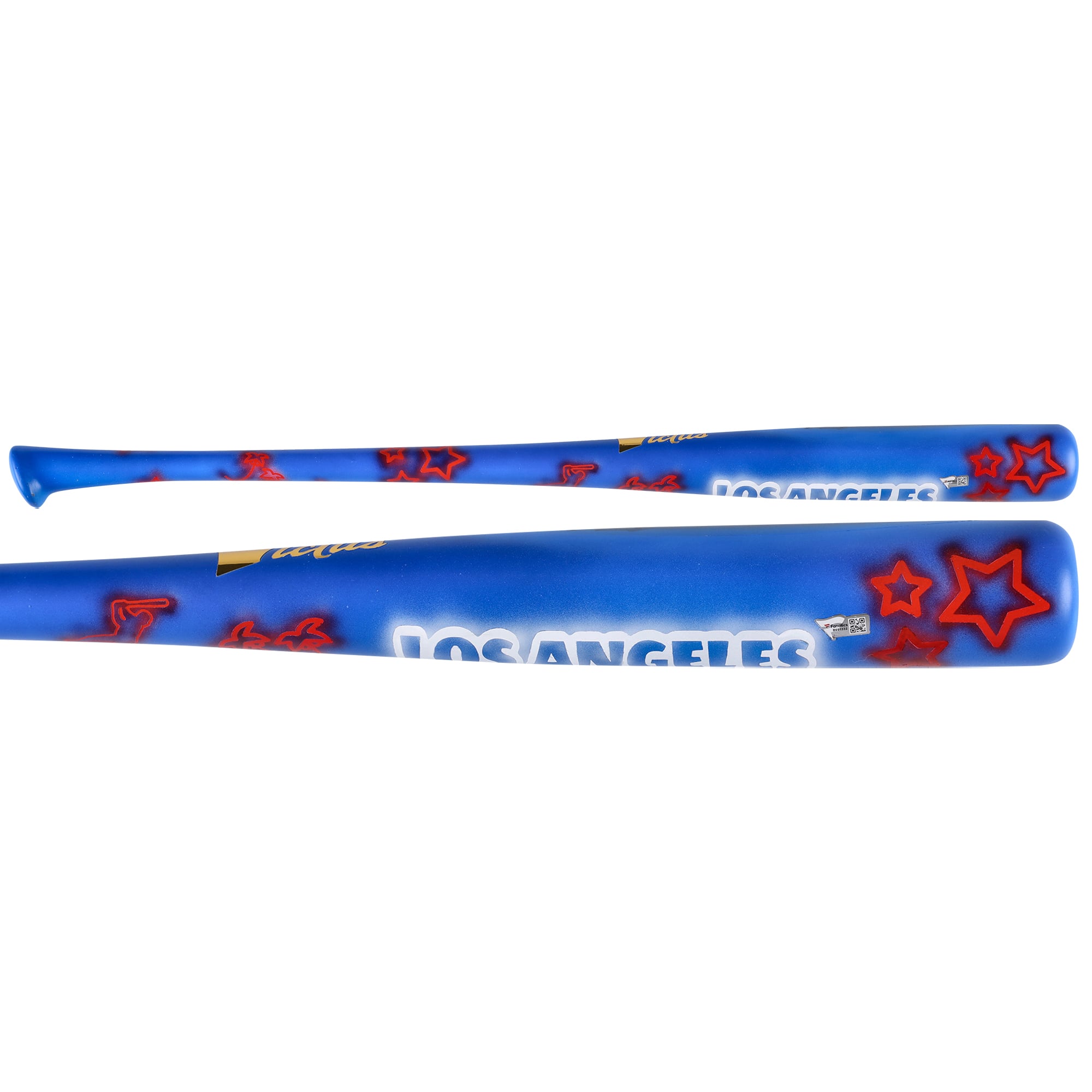 Mookie Betts Los Angeles Dodgers Autographed Bat - Art by Stadium Custom Kicks - #1 of Limited Edition 1 - B601332