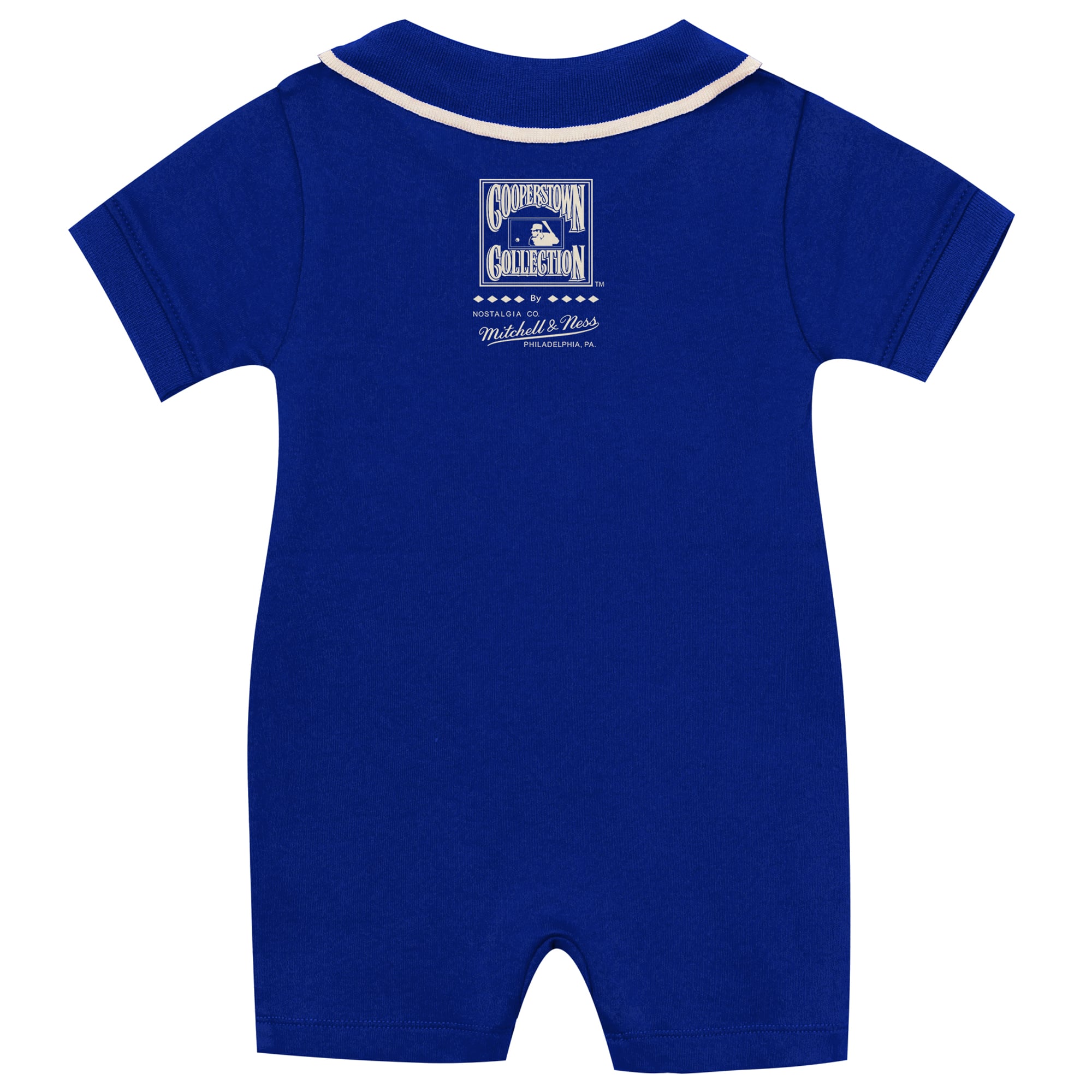 Grenouillère rugby rétro Mitchell & Ness Royal Los Angeles Dodgers Cooperstown Collection pour nouveau-nés et bébés