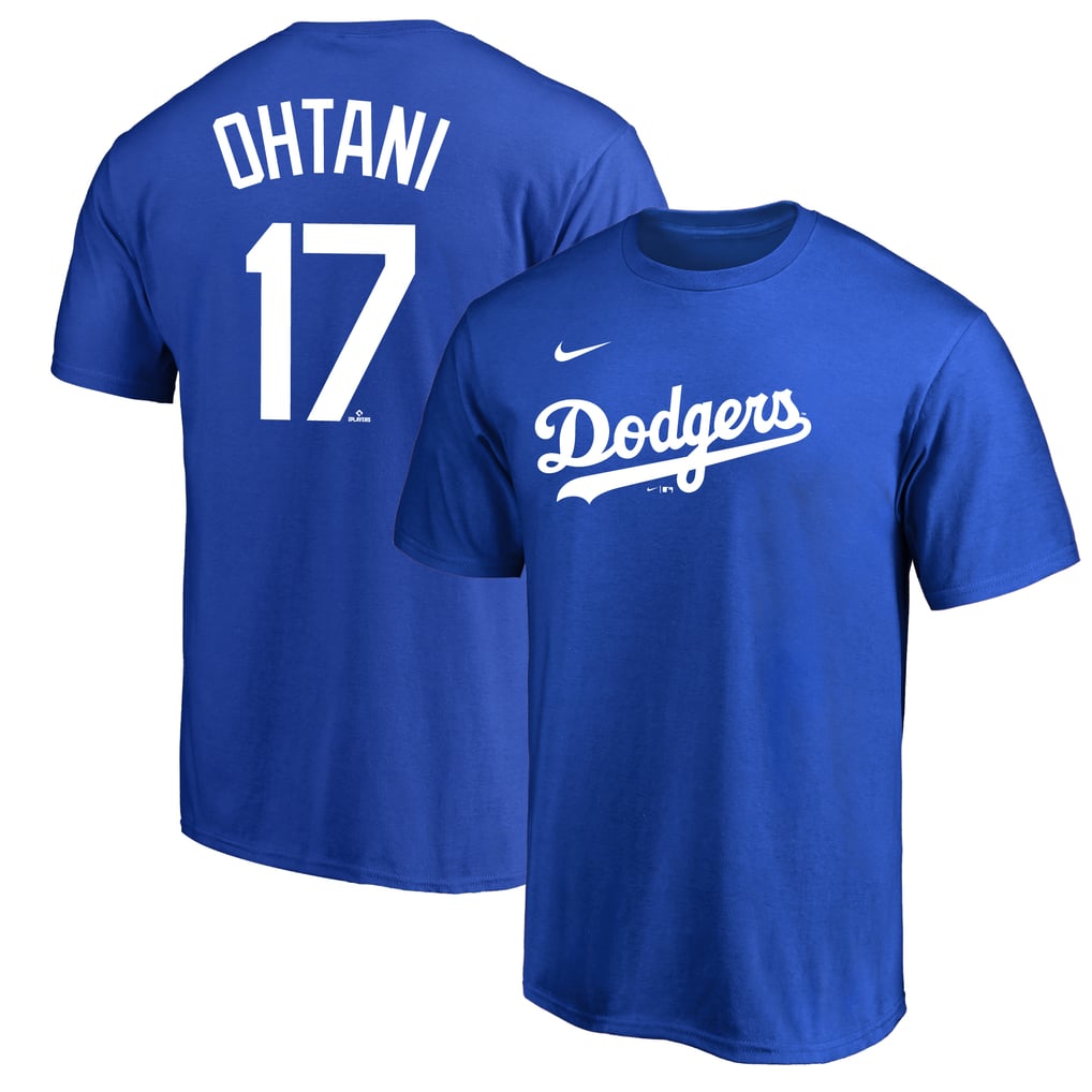 NIKE ドジャース 大谷翔平 Tシャツ ネーム&ナンバー 背番号 ブルー