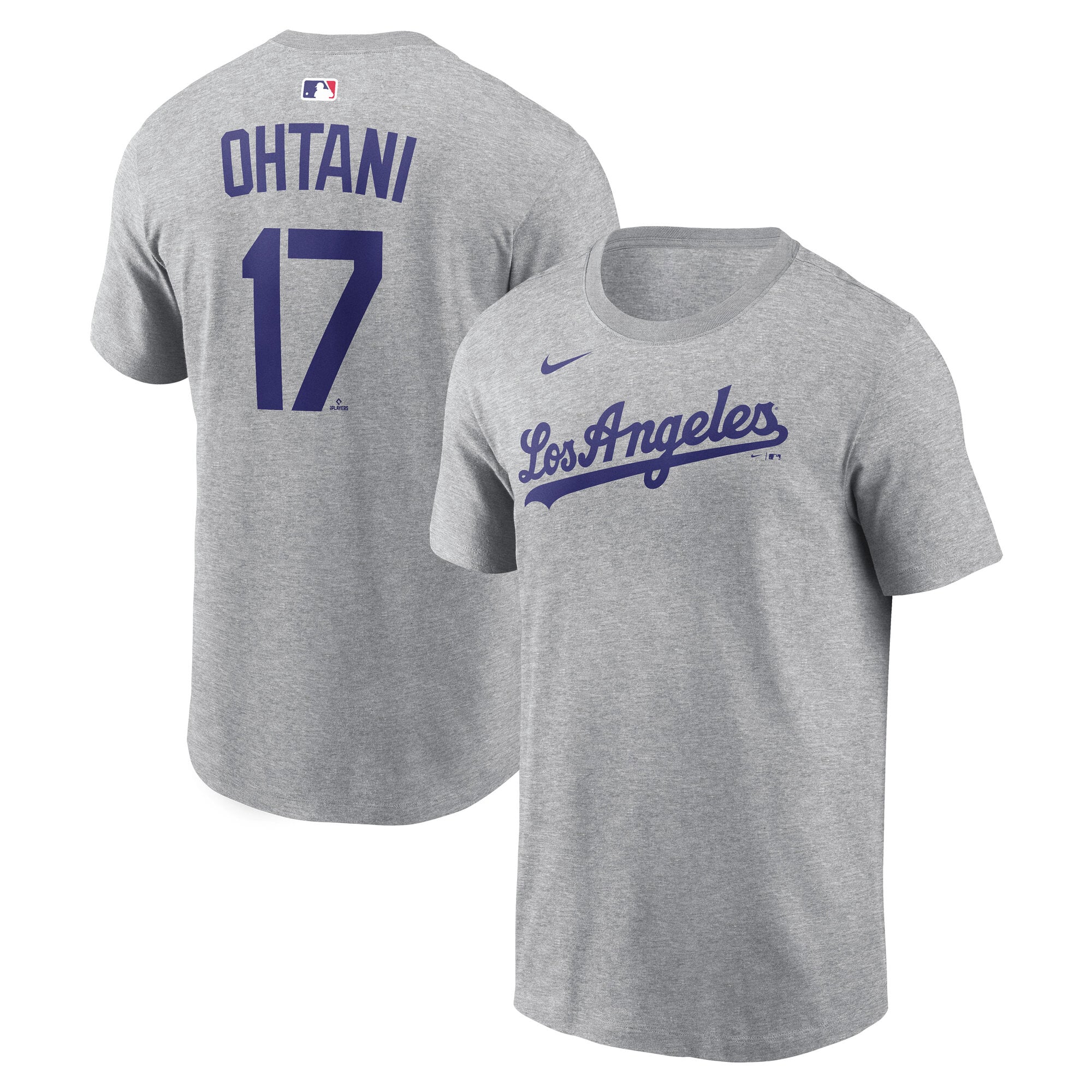 NIKE ドジャース 大谷翔平 ネームアンドナンバー Tシャツ グレー