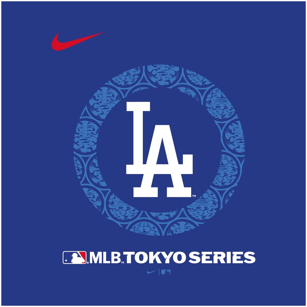 NIKE ドジャース MLB TOKYO SERIES 東京シリーズ 開幕戦 Hoodie ブルー