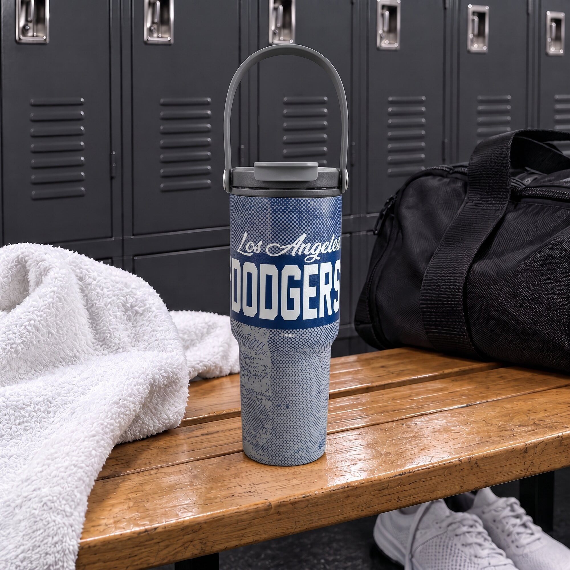 Pegasus Los Angeles Dodgers 24oz. Speckled Gradient Stainless Steel Dual Top Water Bottle
