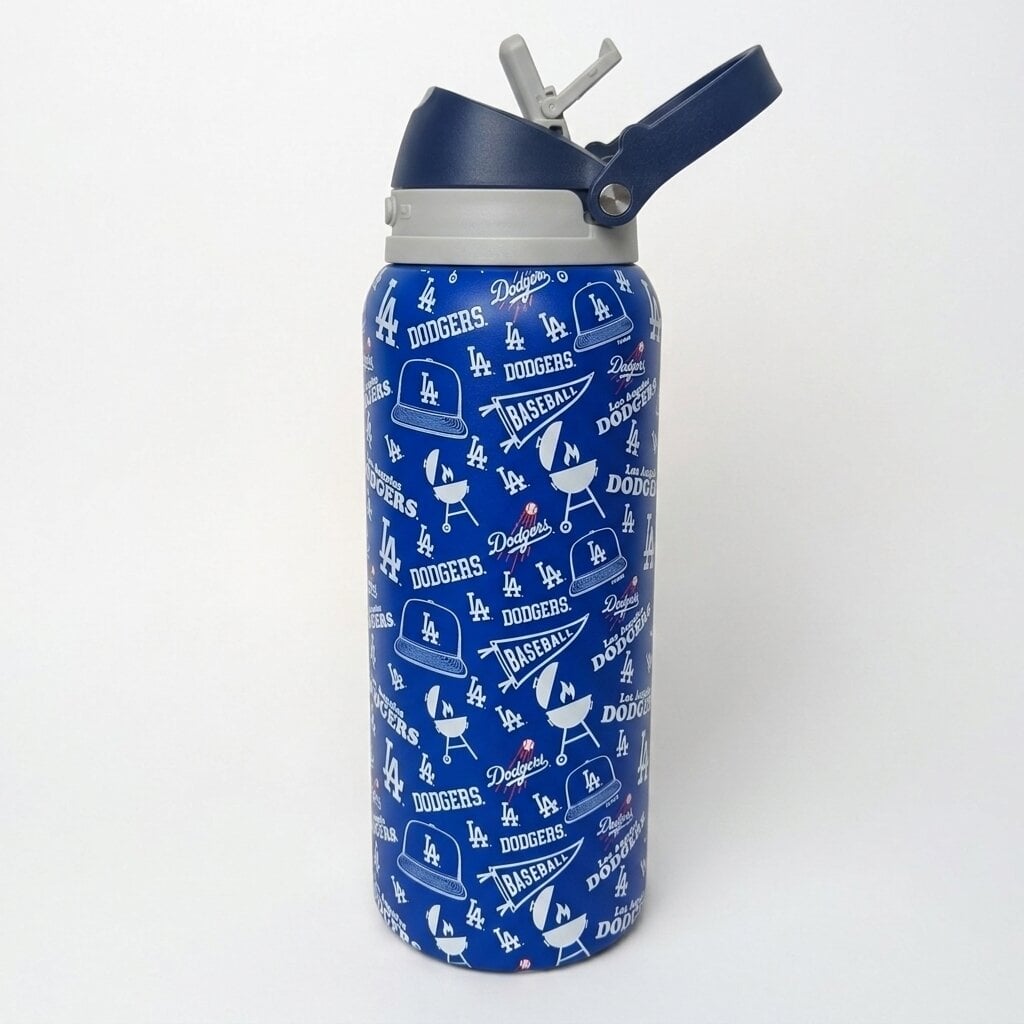 Pegasus Los Angeles Dodgers 32oz. Game Day Pennant Stainless Steel ProPress Water Bottle