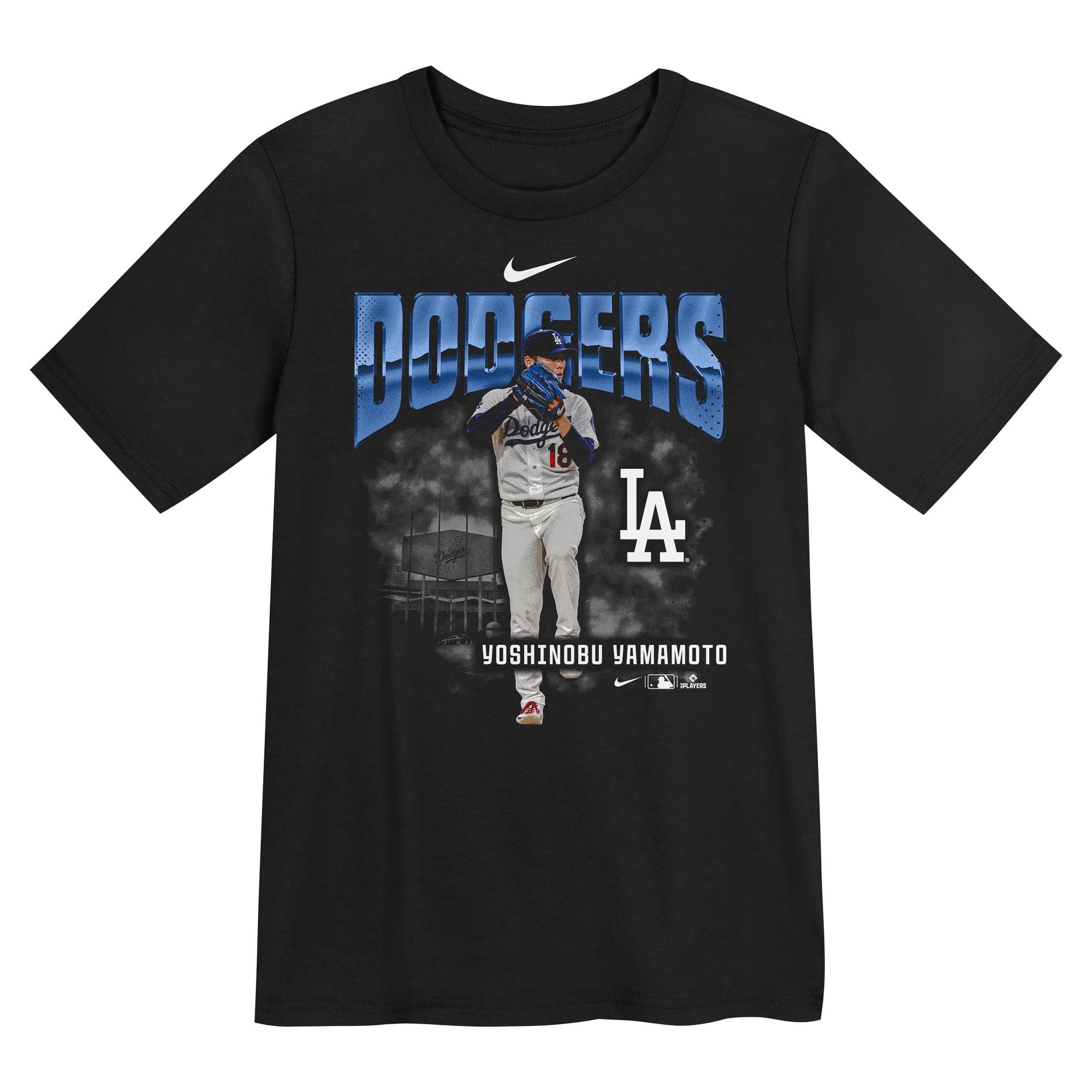 Preschool Nike Yoshinobu Yamamoto Black Los Angeles Dodgers Oversized Action T-Shirt