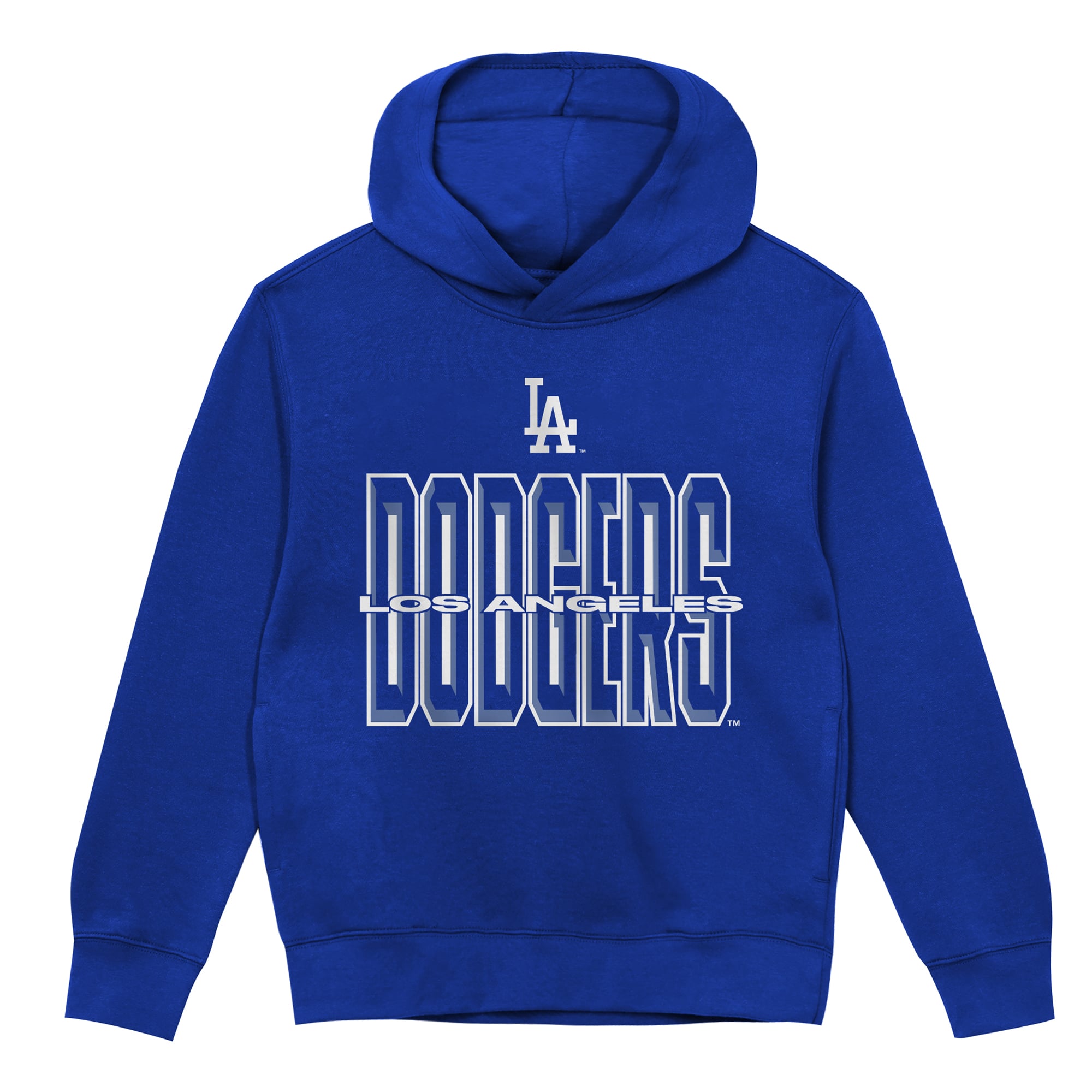 Sweat à capuche polaire Royal Los Angeles Dodgers Field General pour enfants d'âge préscolaire