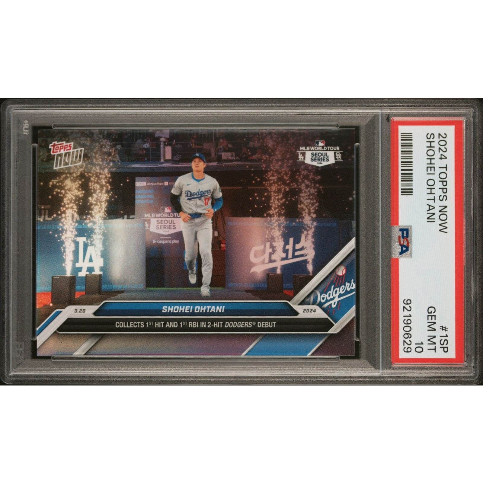 psa10大谷翔平 topps now ドジャース Topps Now Shohei Ohtani #164 