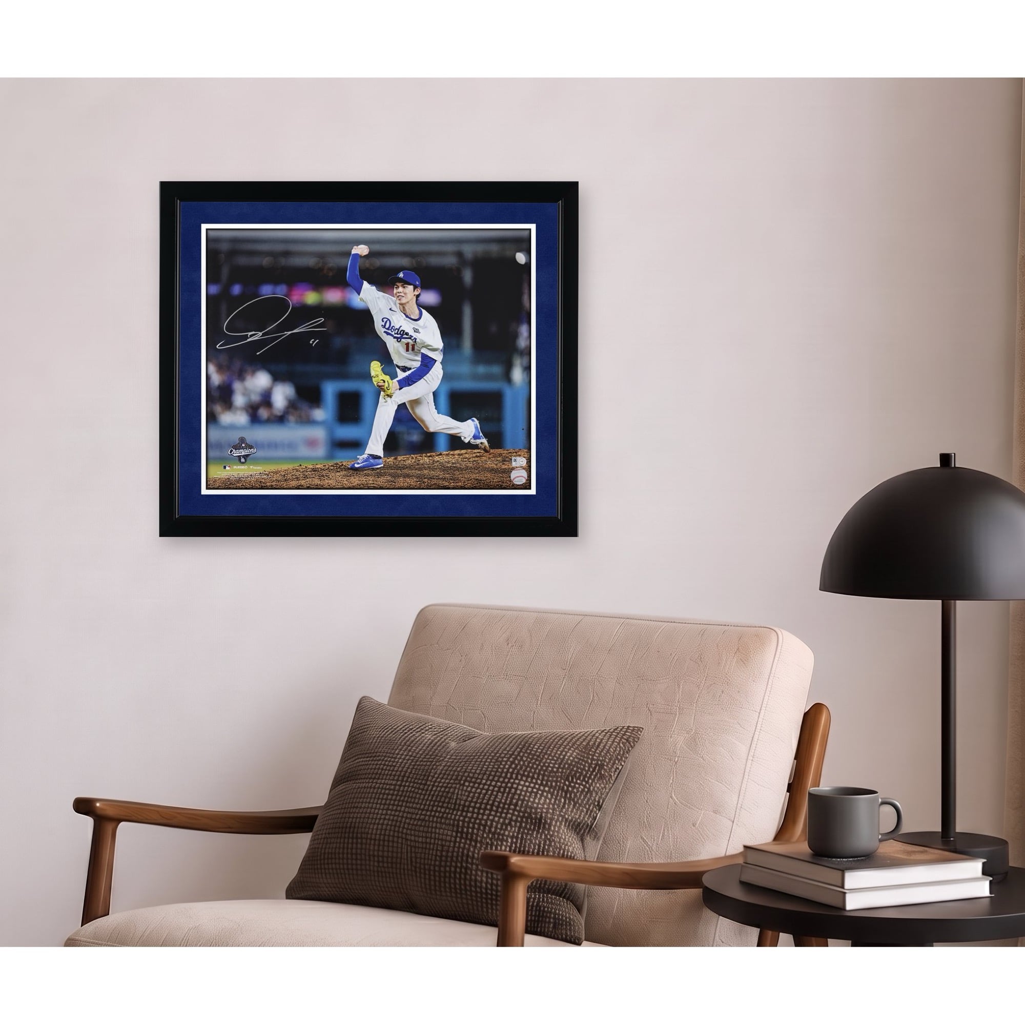 Roki Sasaki Los Angeles Dodgers Autographed 2025 World Series Champions 16" x 20" Photograph
