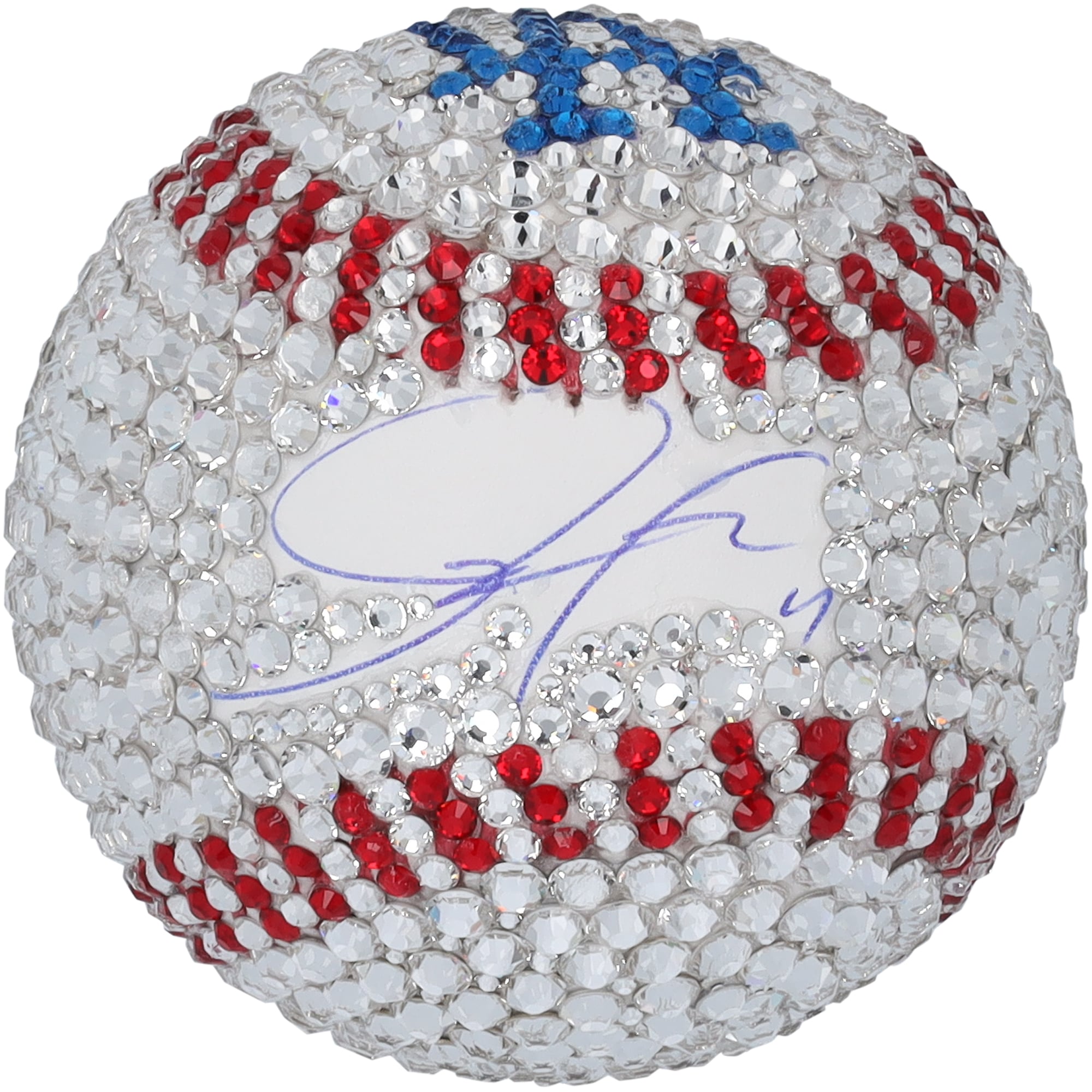 Rōki Sasaki Los Angeles Dodgers Autographed Swarovski Crystal Baseball - Art by Rock On Sports